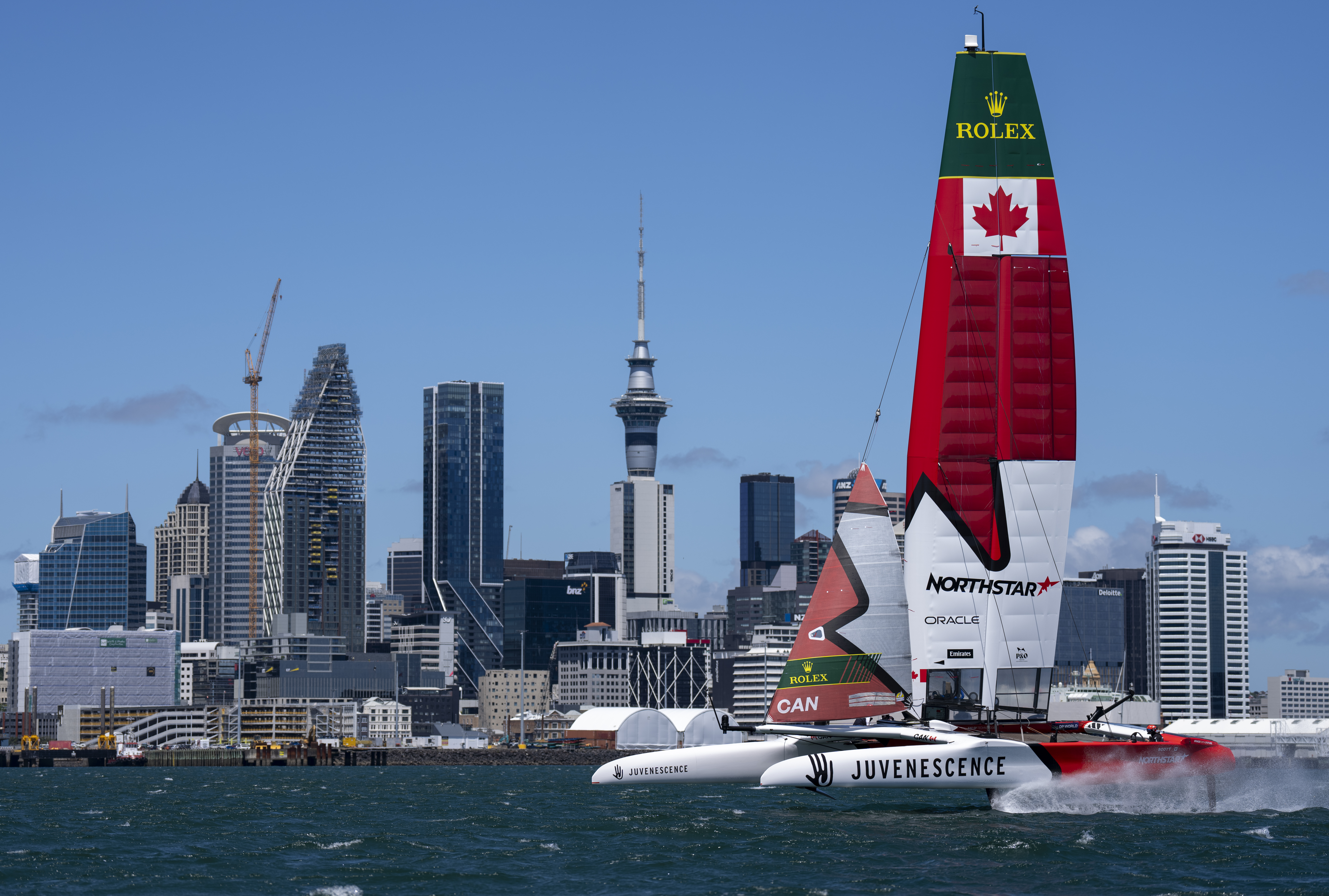SailGP will make its debut in Auckland this weekend. Photo / Bob Martin, SailGP.