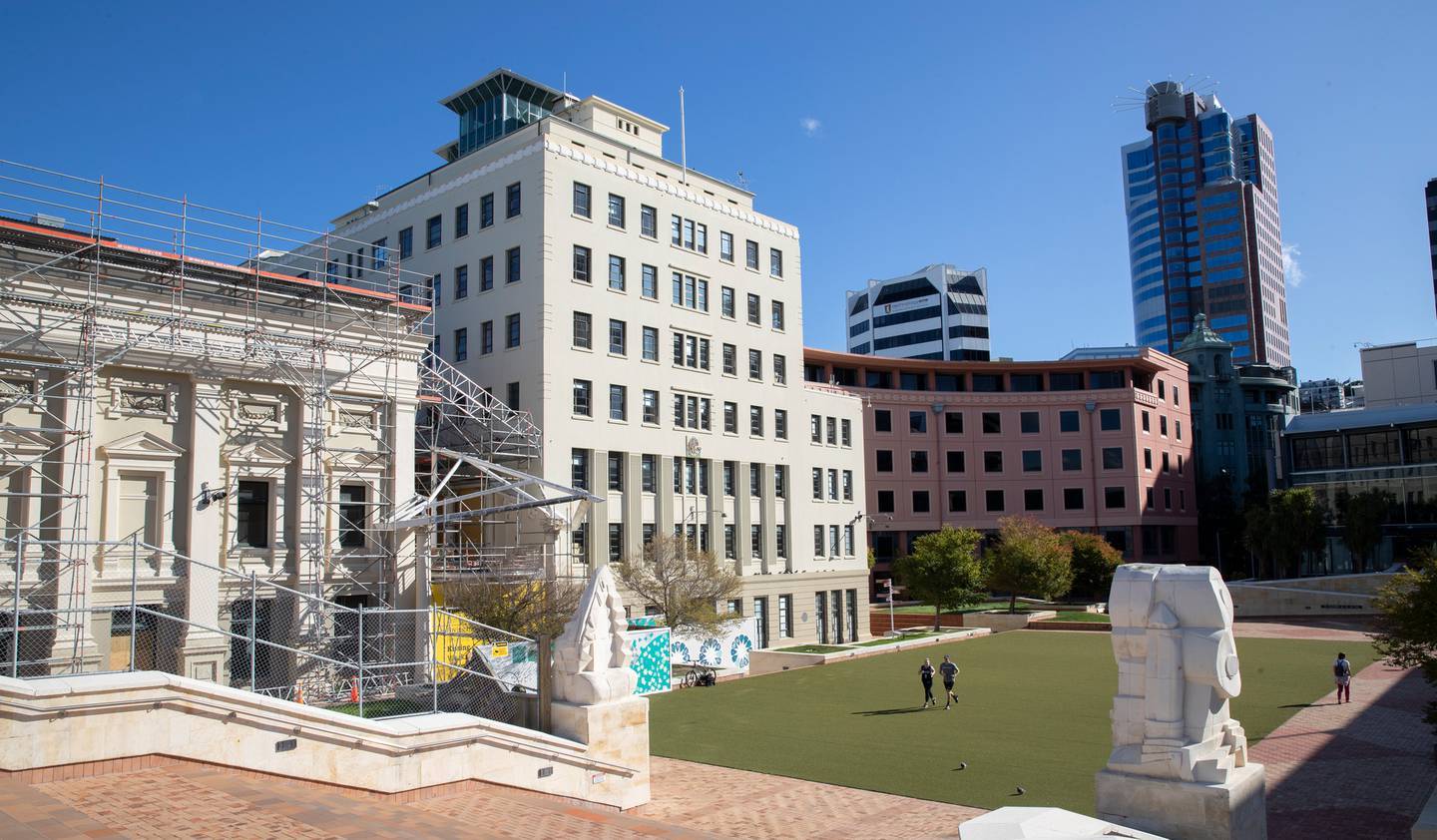 Wellington's Civic Square. Photo / Mark Mitchell 