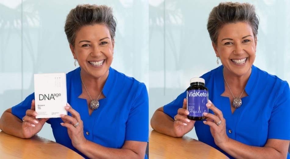 The image on the left is an original sponsored post from Bennett's Instagram, while the image on the right shows the Photoshopped version. Photos / @paulabennettmp