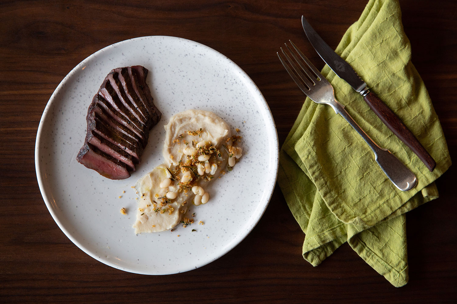 The venison heart on the menu at Cazador. Photo / Sylvie Whinray
