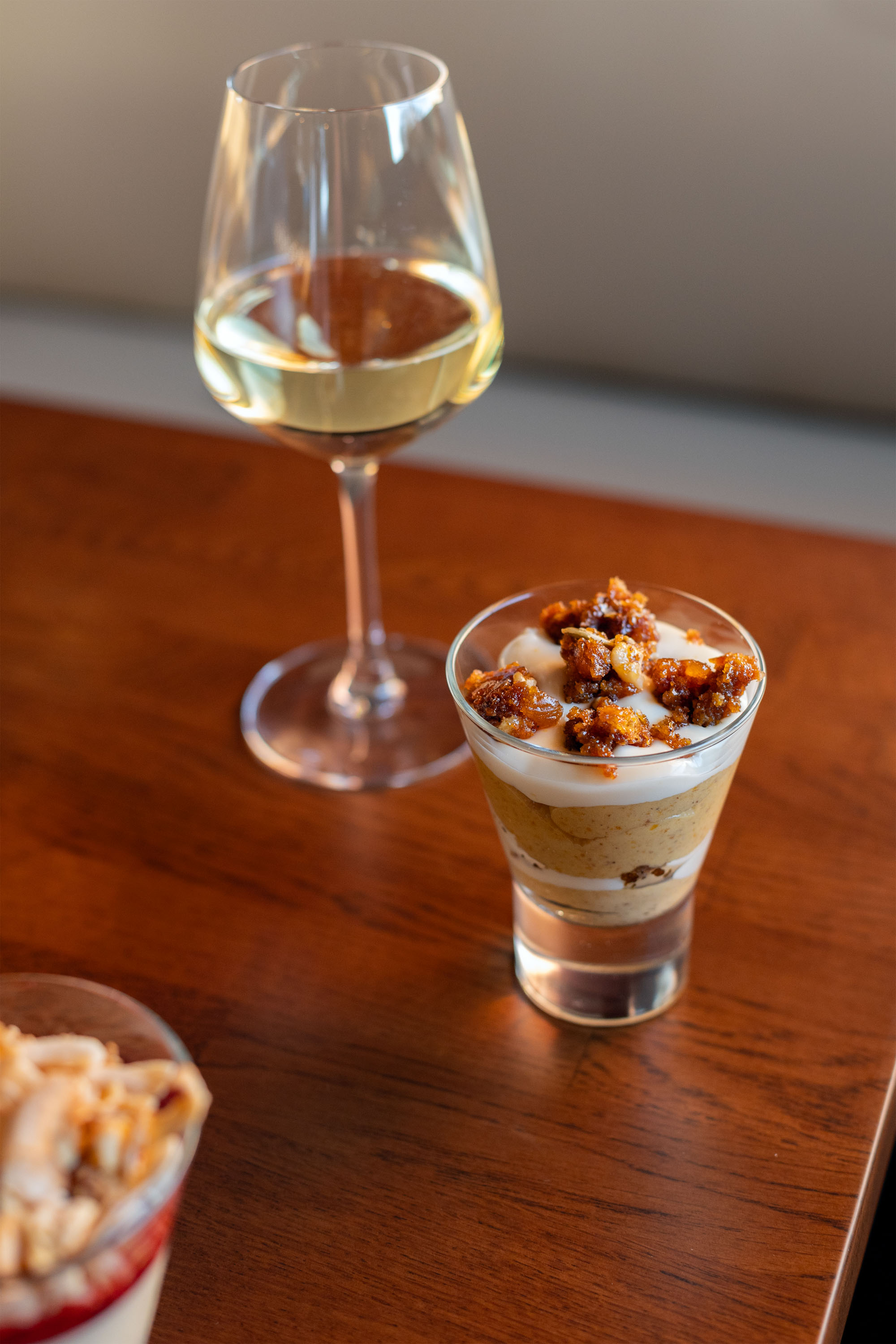 Sage's carrot cake mousse. Photo / Jess Koretz