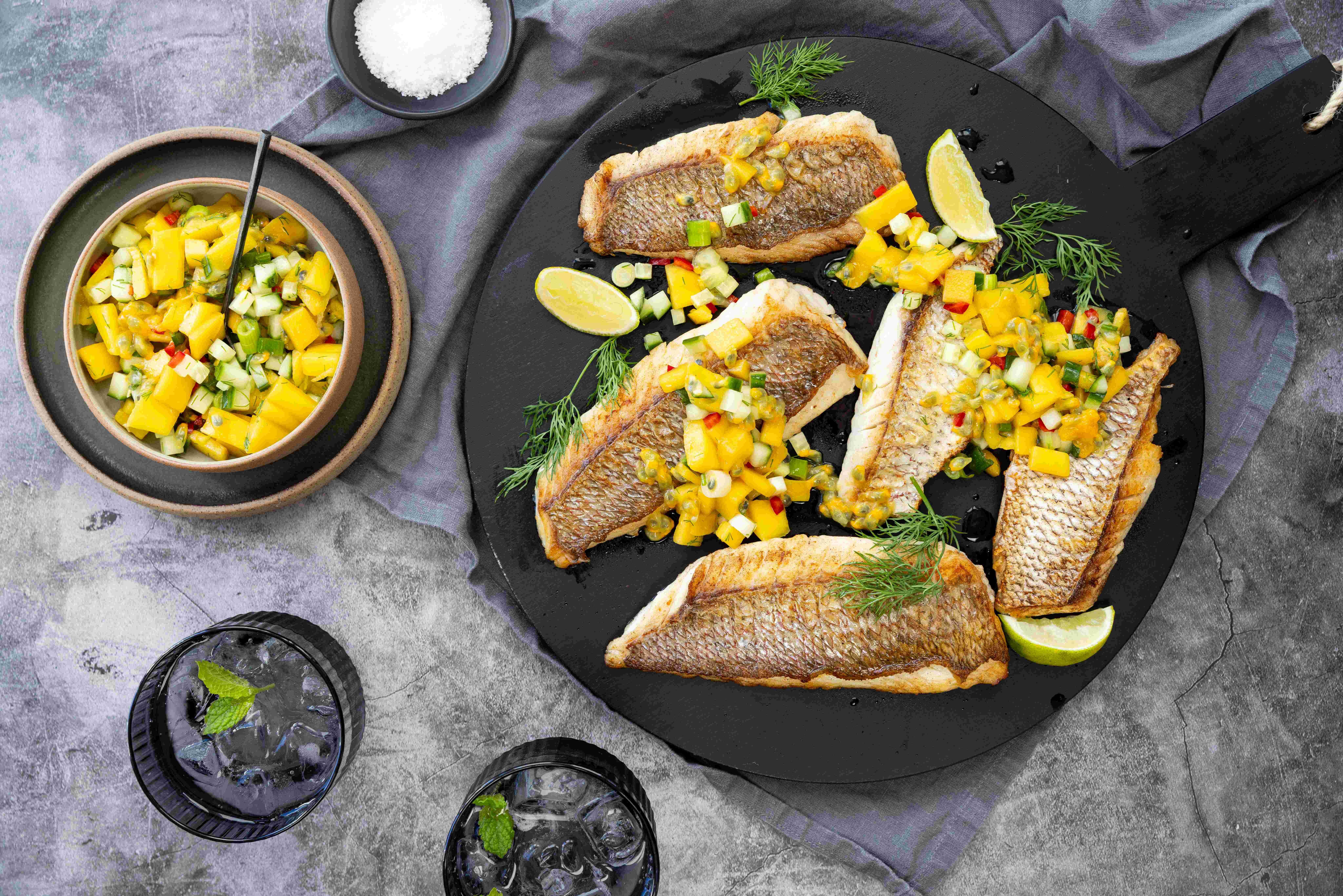In this easy dinner recipe, snapper and salsa pair perfectly. Photo / Babiche Martens