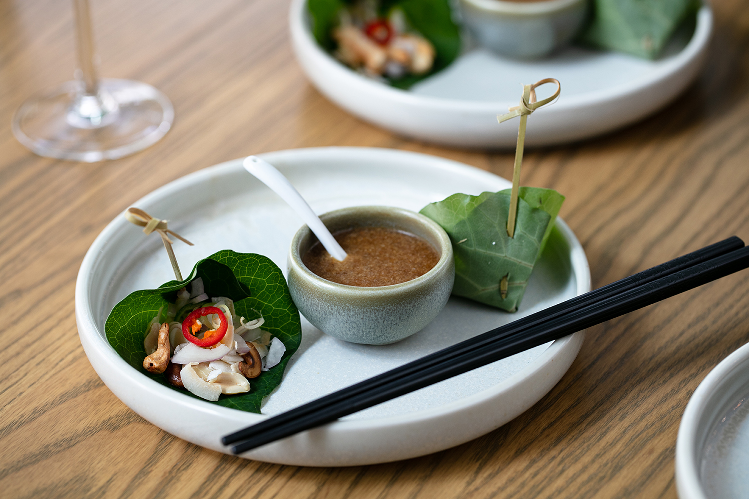 The betel leaf with coconut and bamboo. Photo / Babiche Martens