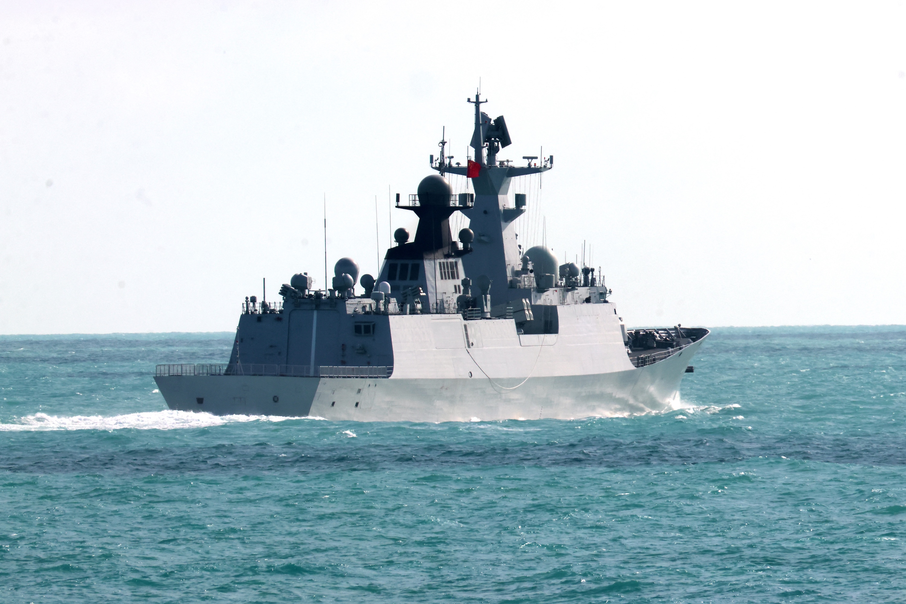 The People's Liberation Army-Navy (PLA-N) Jiangkai-class frigate Hengyang. Photo / AFP