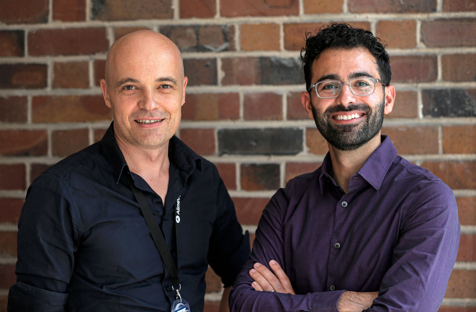 Alimetry CEO and co-founder and  University of Auckland Department of Surgery Professor Greg O'Grady with chief technology officer and co-founder Armen Gharibans. Photo / Alex Burton