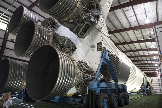 Nasa's Saturn V rocket at the Houston Space Center. Photo / Nick Reed