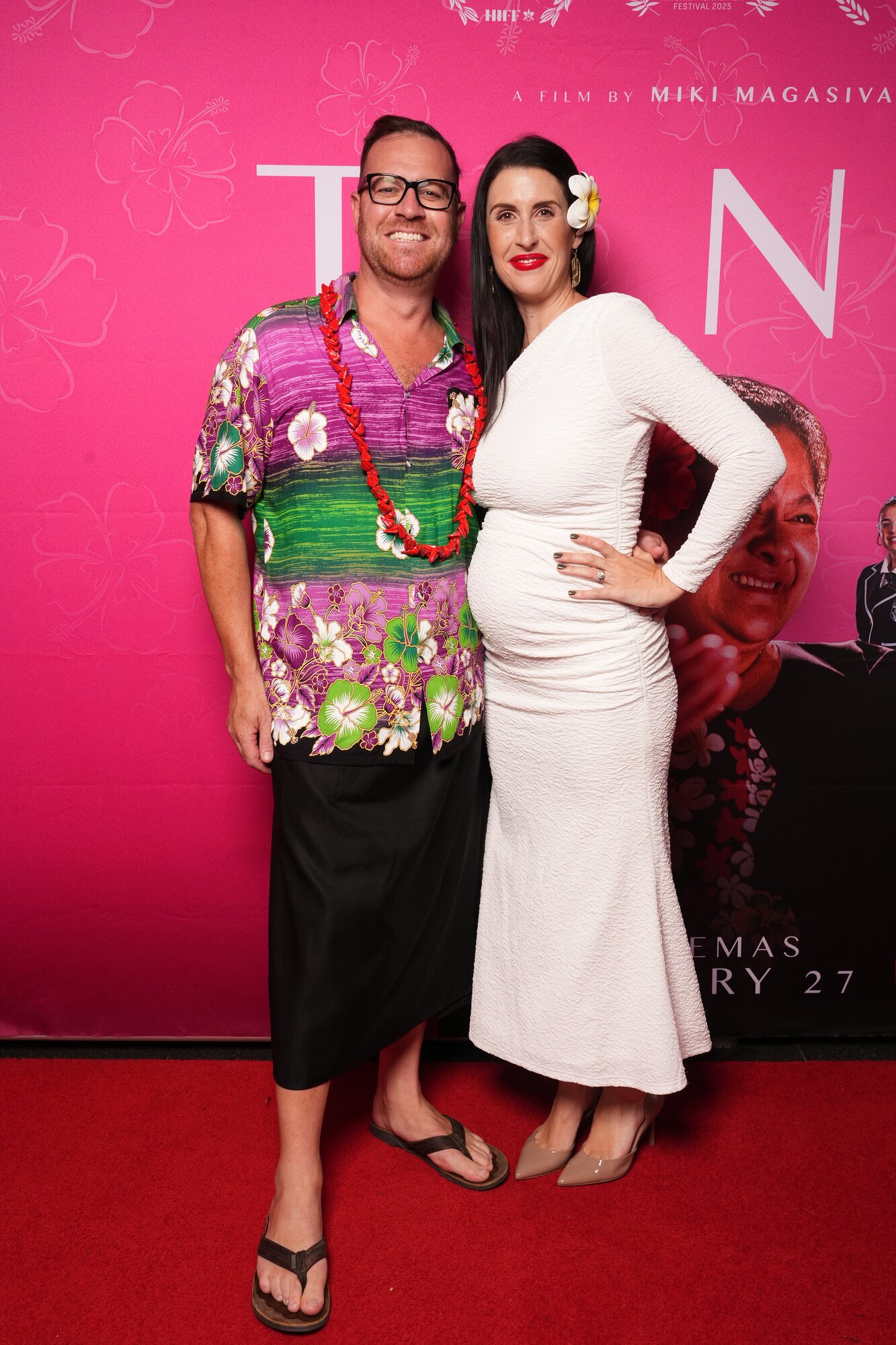 Tinā co-producer Dan Higgins with wife Nadine, host of NZME podcast The Prosperity Project. Photo / Robert Trathen