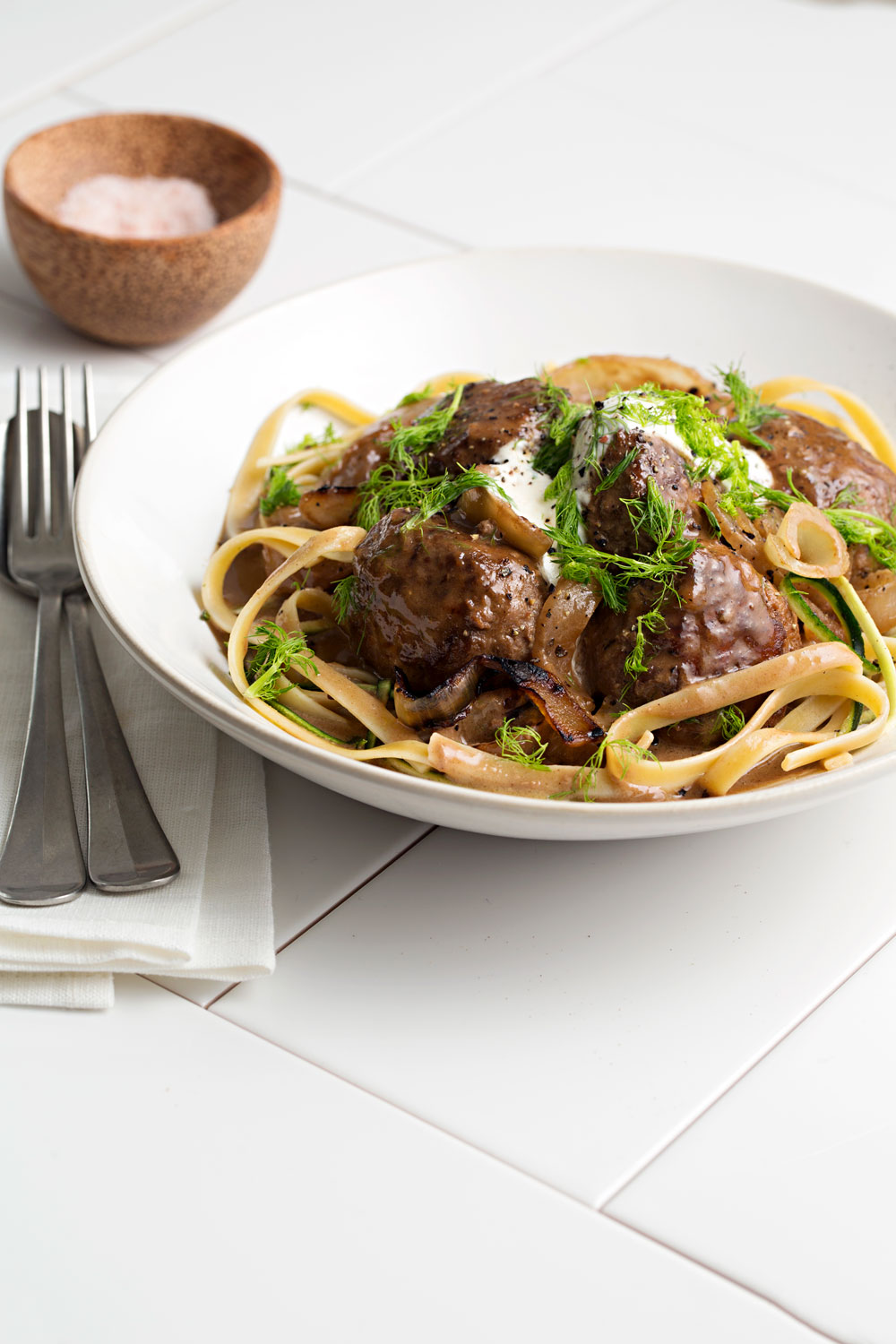 Healthier Swedish meatballs by Jess Daniell of Jess' Underground Kitchen. Picture / Lottie Hedley