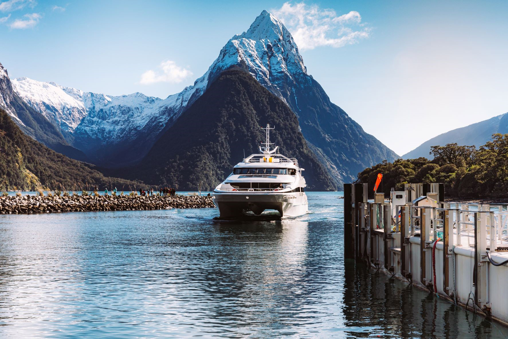 Tourism Minister Louise Upston supports charging international visitors to certain hotspots, which the Government is currently considering. Milford Sound is one of the proposed places for an access charge. Photo / Supplied