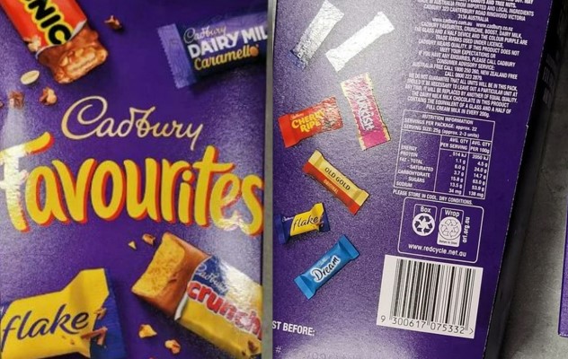Cadbury's have made two quiet changes to a chocolate lover's favourite treat. Photo / Reddit