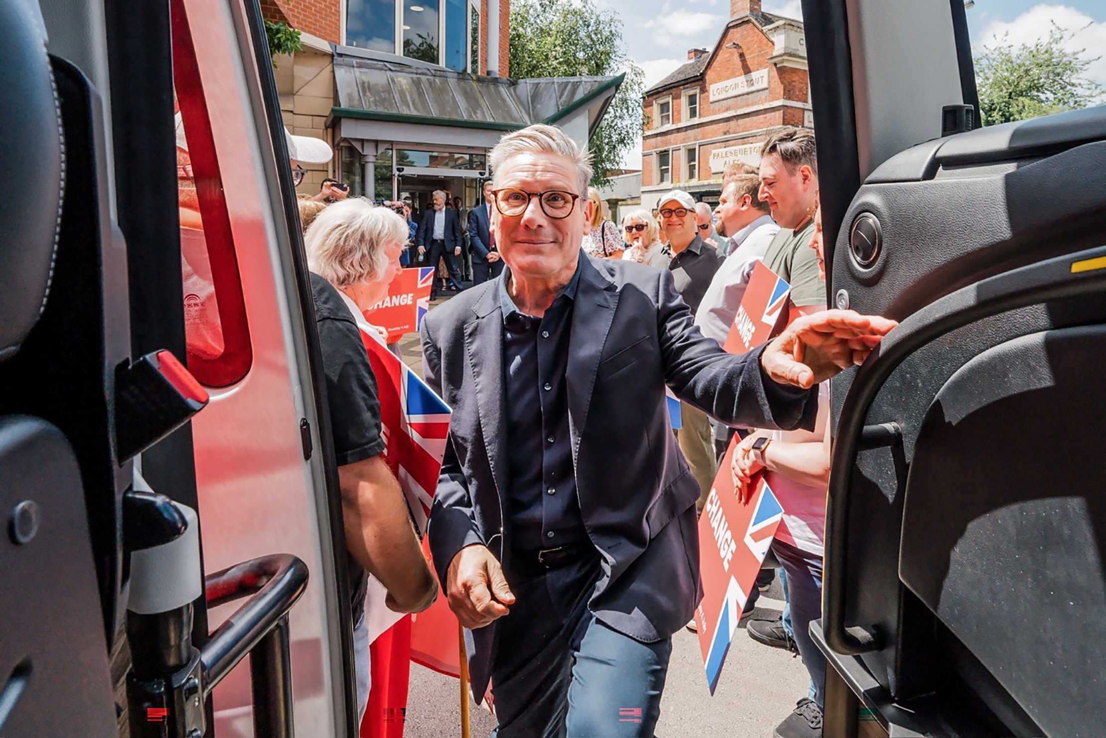 Labour Party leader Keir Starmer on the campaign trail for Election 2024.