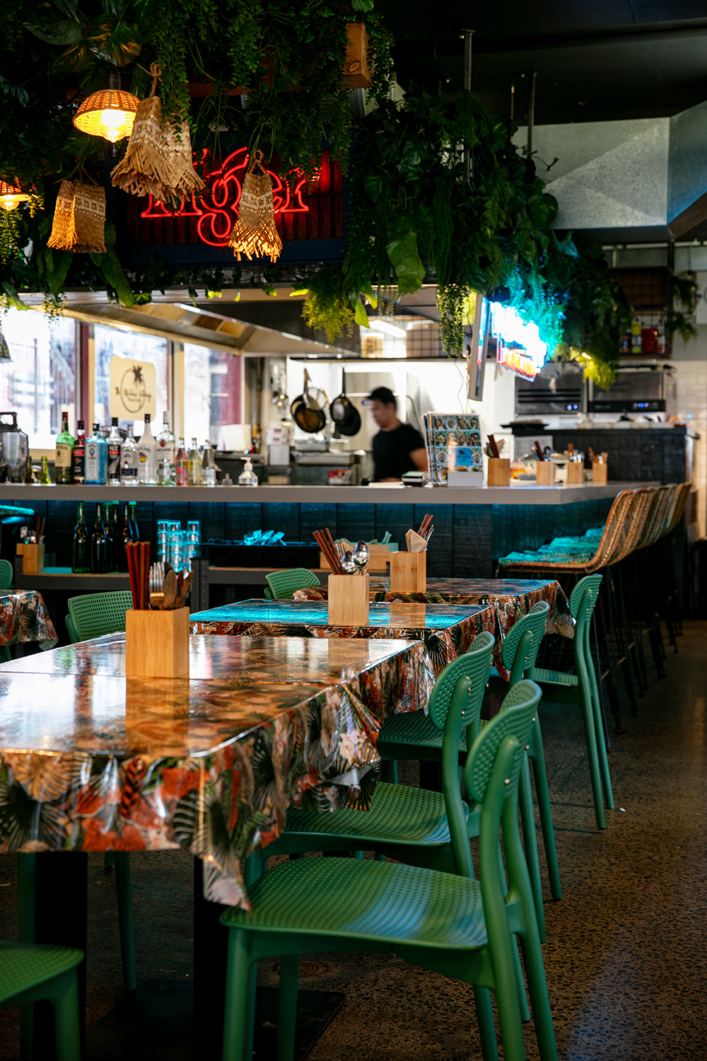 Find The Hidden Village in a hub of open kitchens and semi-communal seating. Photo / Babiche Martens