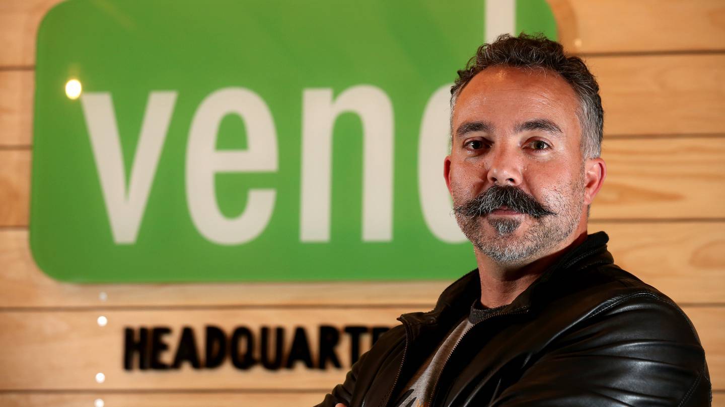 Vend founder Vaughan Fergusson began his company with a single customer - a clothing store in Remuera, but it was enough to gain the attention of early backer Sam Morgan. Photo / Jason Oxenham