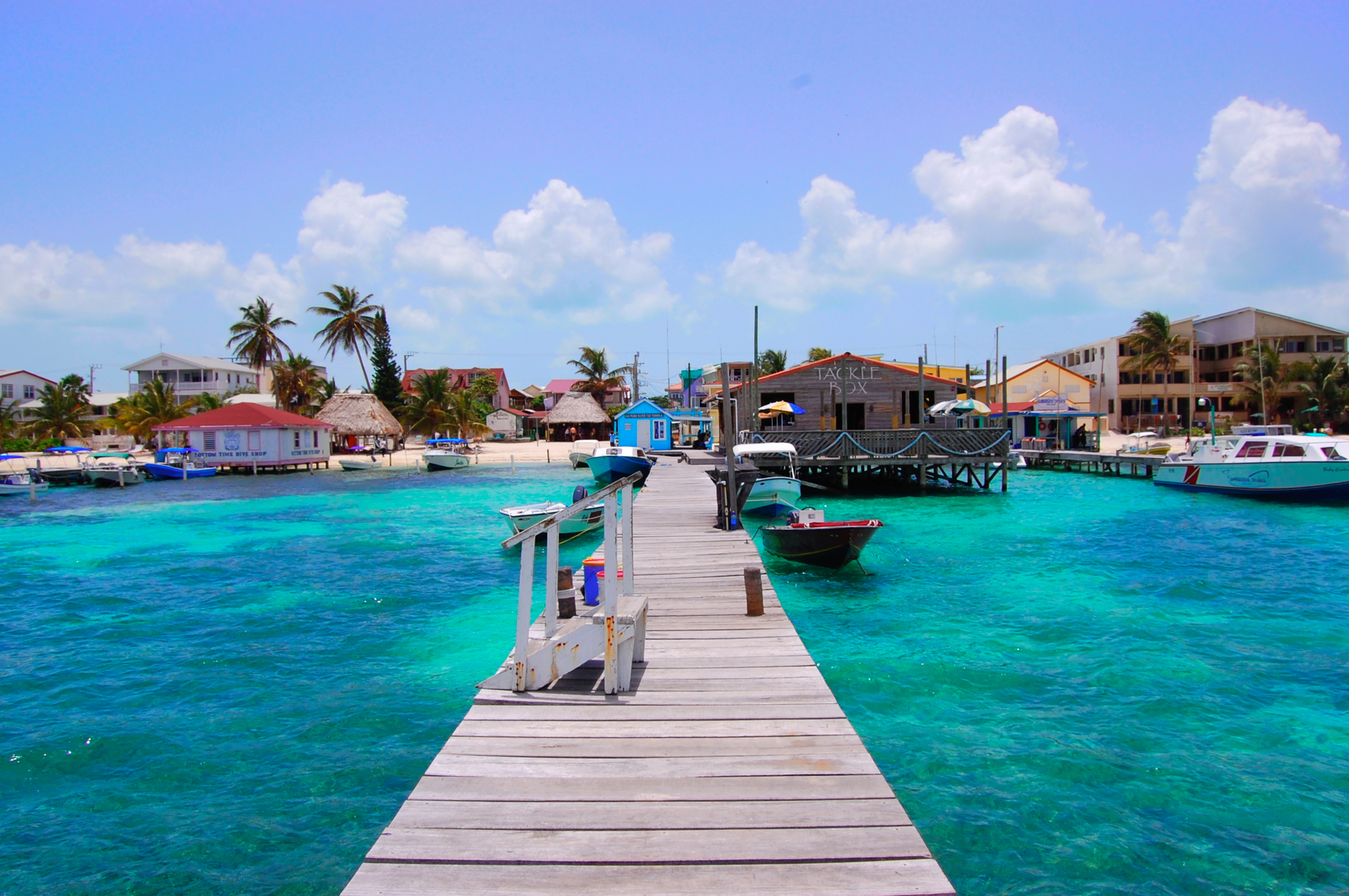 San Pedro Beach in Belize is a great spot to take a dip. Photo / Adam Reeder