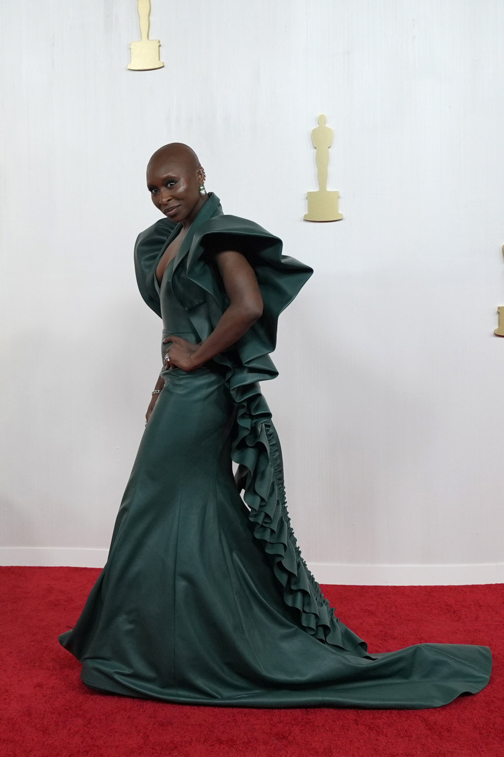 Cynthia Erivo arrives at the Academy Awards in Los Angeles. Photo / AP