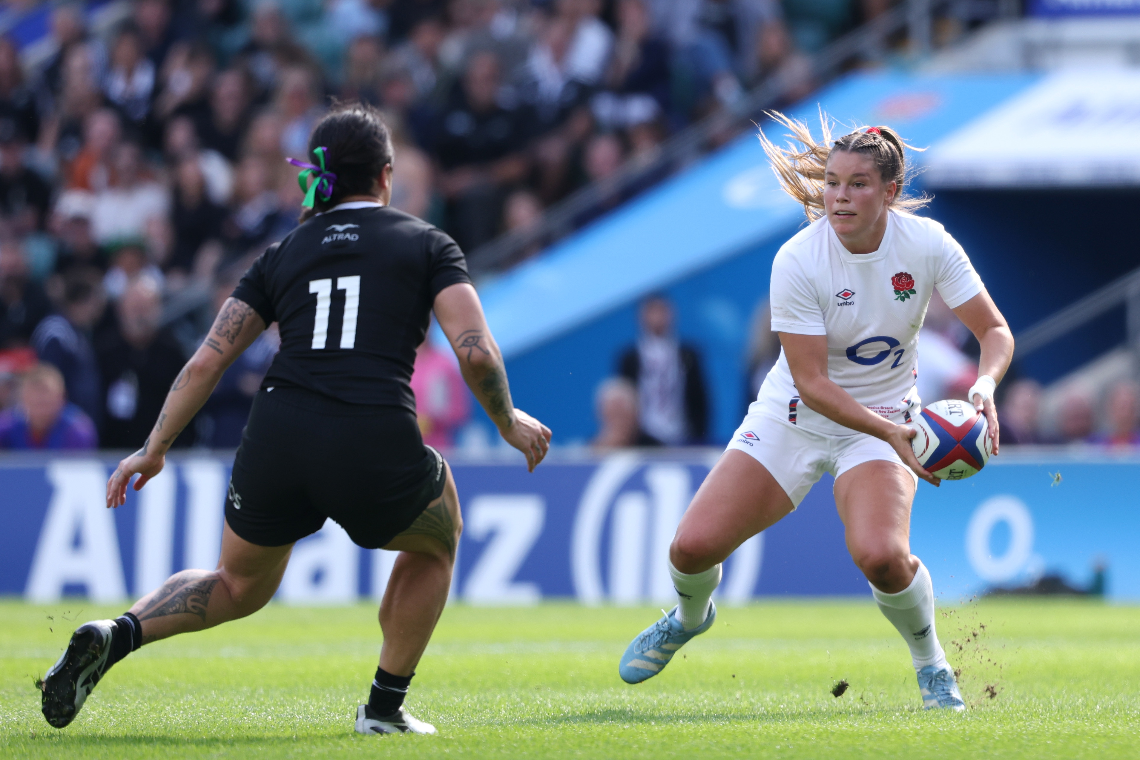 Katelyn Vahaakolo's defence was questioned by Monalisa Urquhart. Photo / Getty Images