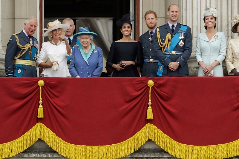 The royal family gather on the balcony of Buckingham Palace. Photo / Getty Images