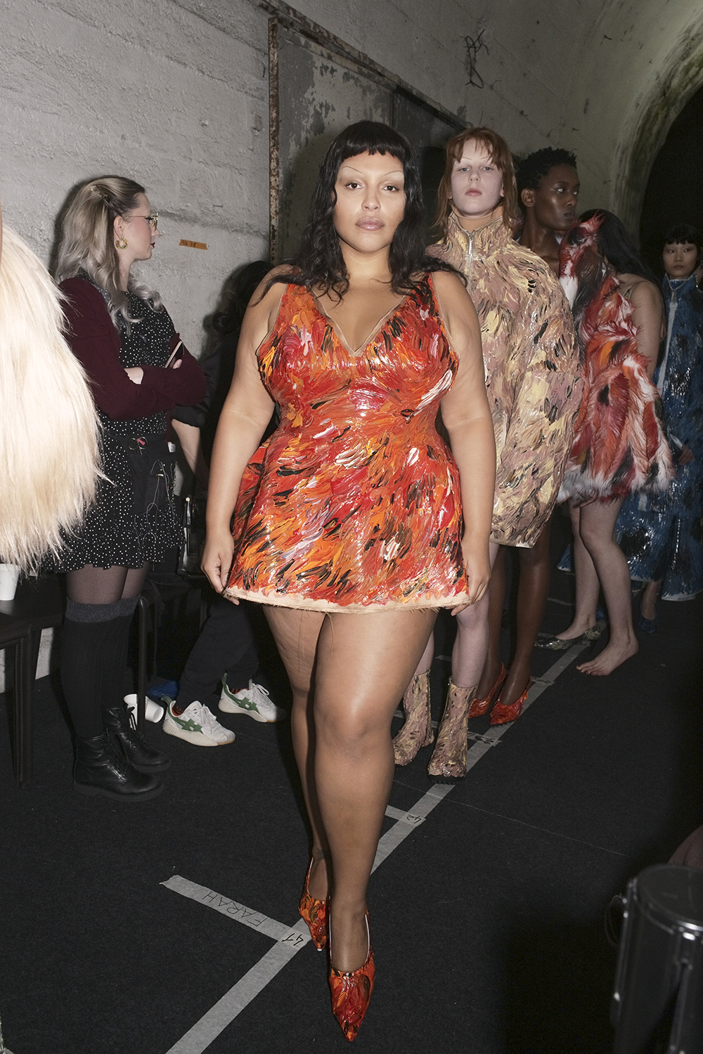 Backstage at Marni’s ready-to-wear fall 2024 collection as part of Milan Fashion Week, held in February. Photo / Getty Images