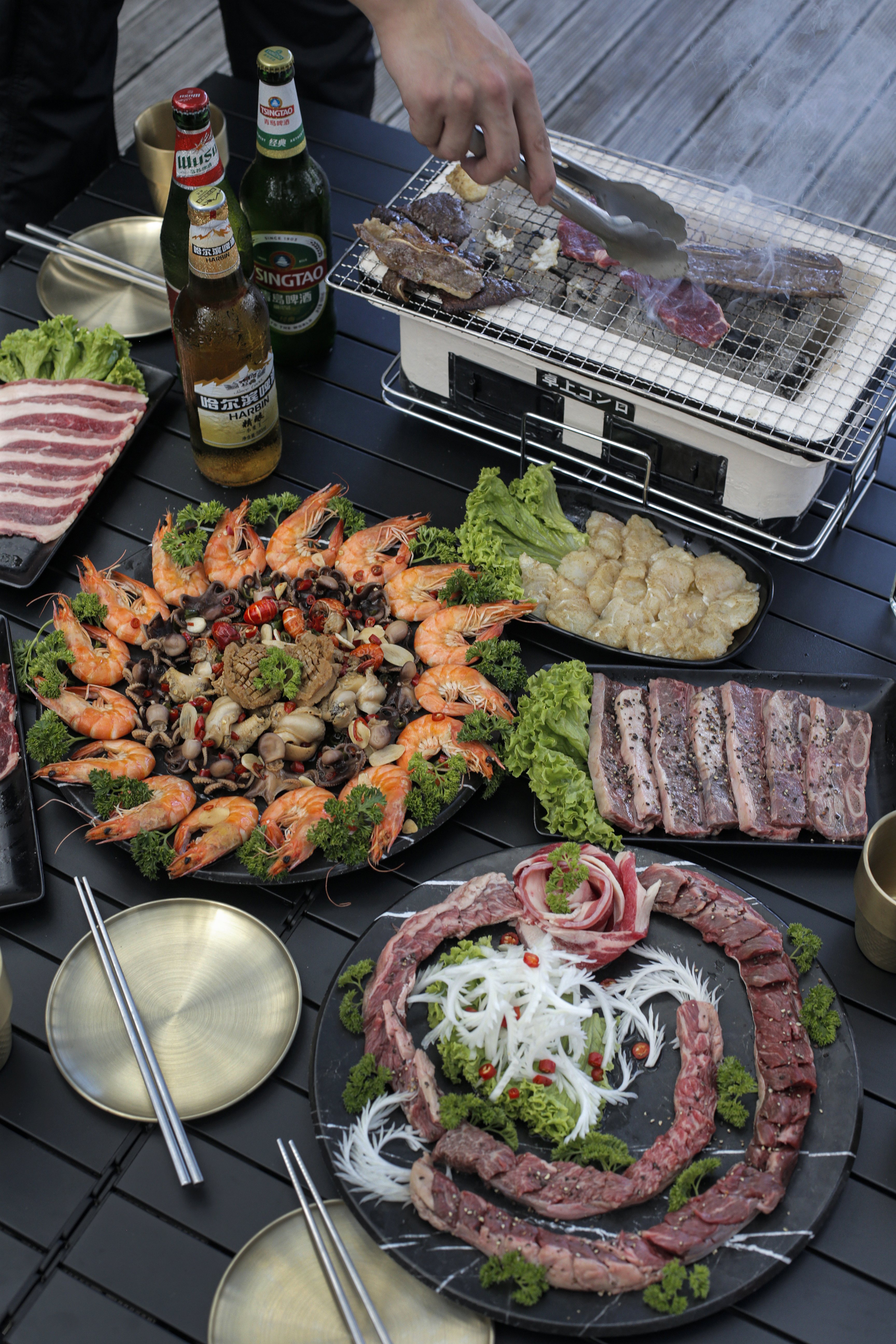 Hustle BBQ in Newmarket is offering Year of the Dragon meat and seafood platter specials. Photo / Alex Burton