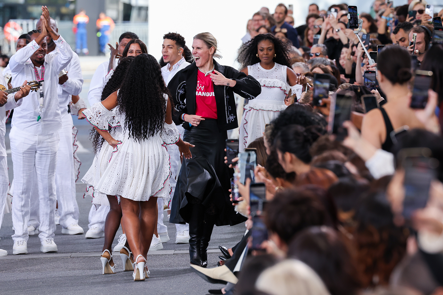 Gabriela Hearst walks the runway of her last show for Chloé at Paris Fashion Week. Photo / Getty Images