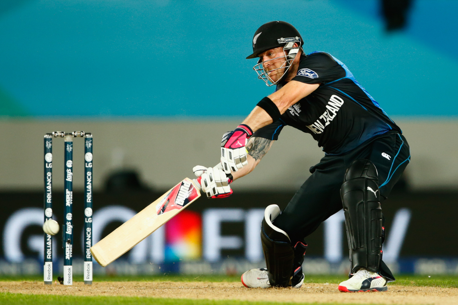 Captain Brendon McCullum got the New Zealand run chase off to the perfect start. Photo / Photosport