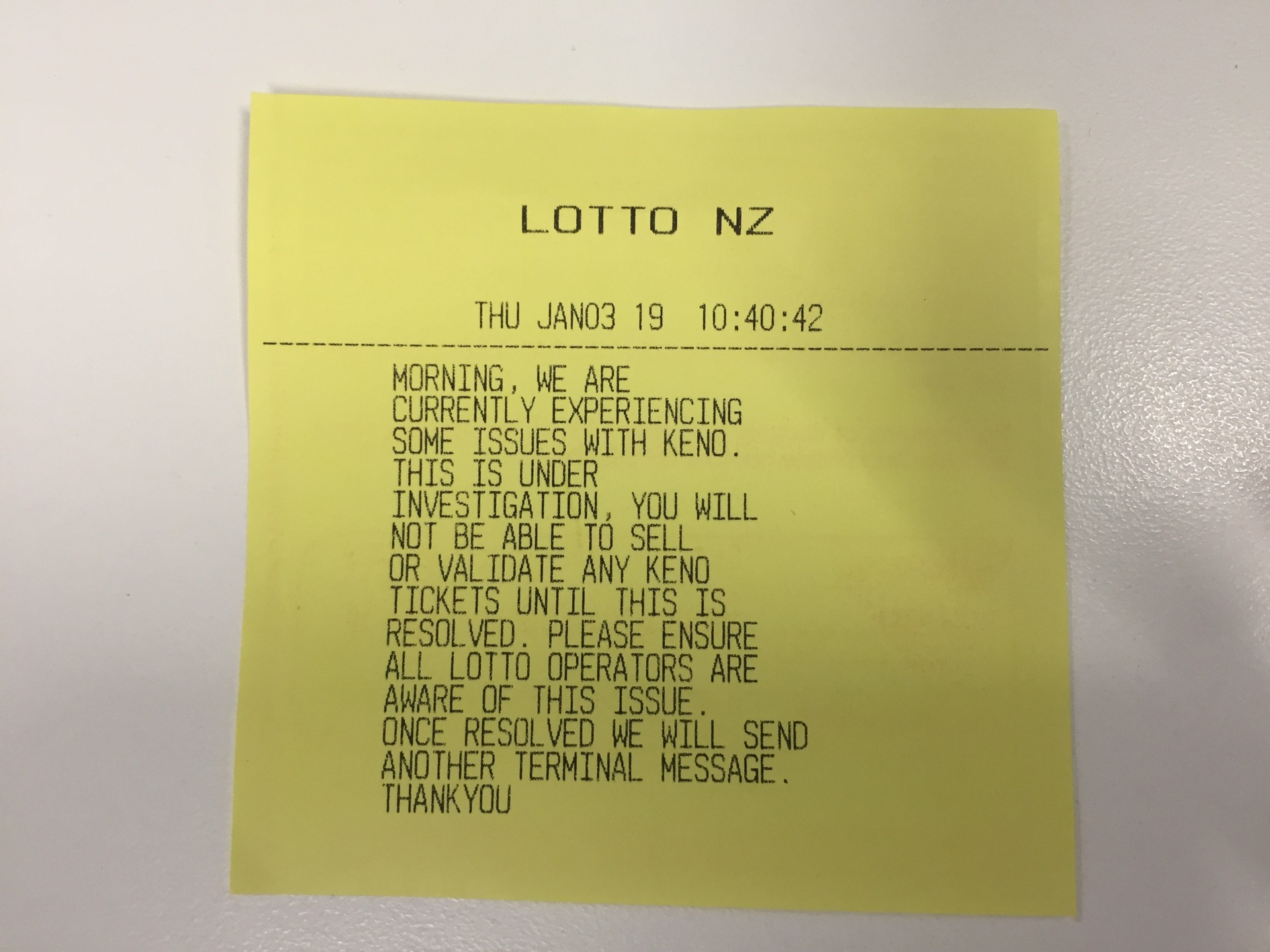 Keno ticket holders finally claim winnings after two day