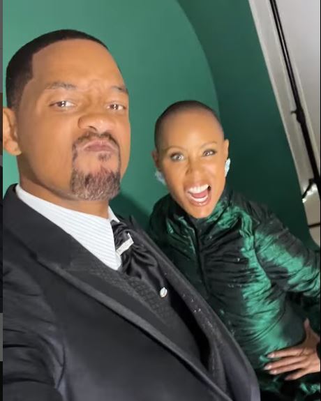 Will Smith and wife Jada Pinkett Smith can be seen hamming it up in the social media post. Photo / @willsmith, via Instagram