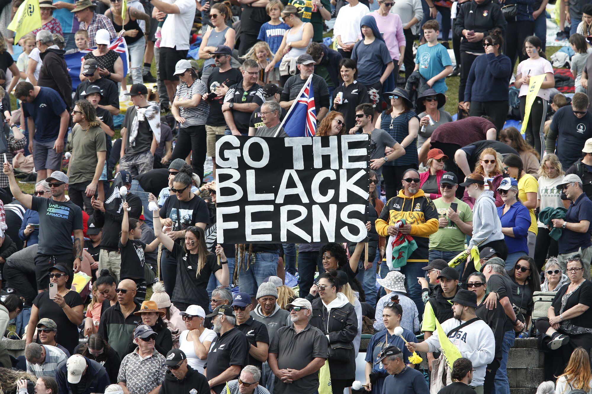 Northland fans get behind the Black Ferns, such as at this Rugby World Cup game against Scotland at Semenoff Stadium in 2022. Photo / NZME