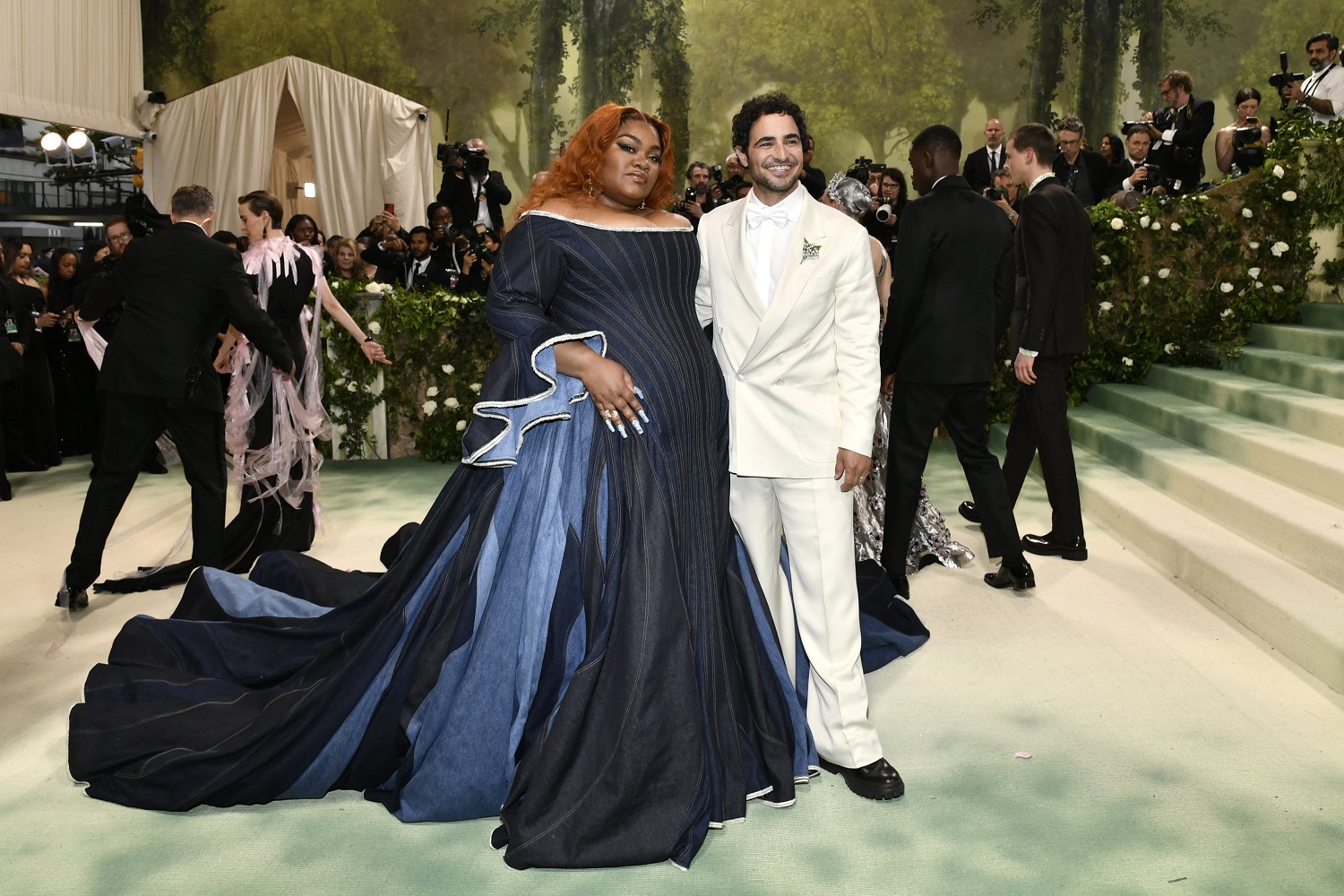Da'Vine Joy Randolph and Zac Posen. Photo / AP