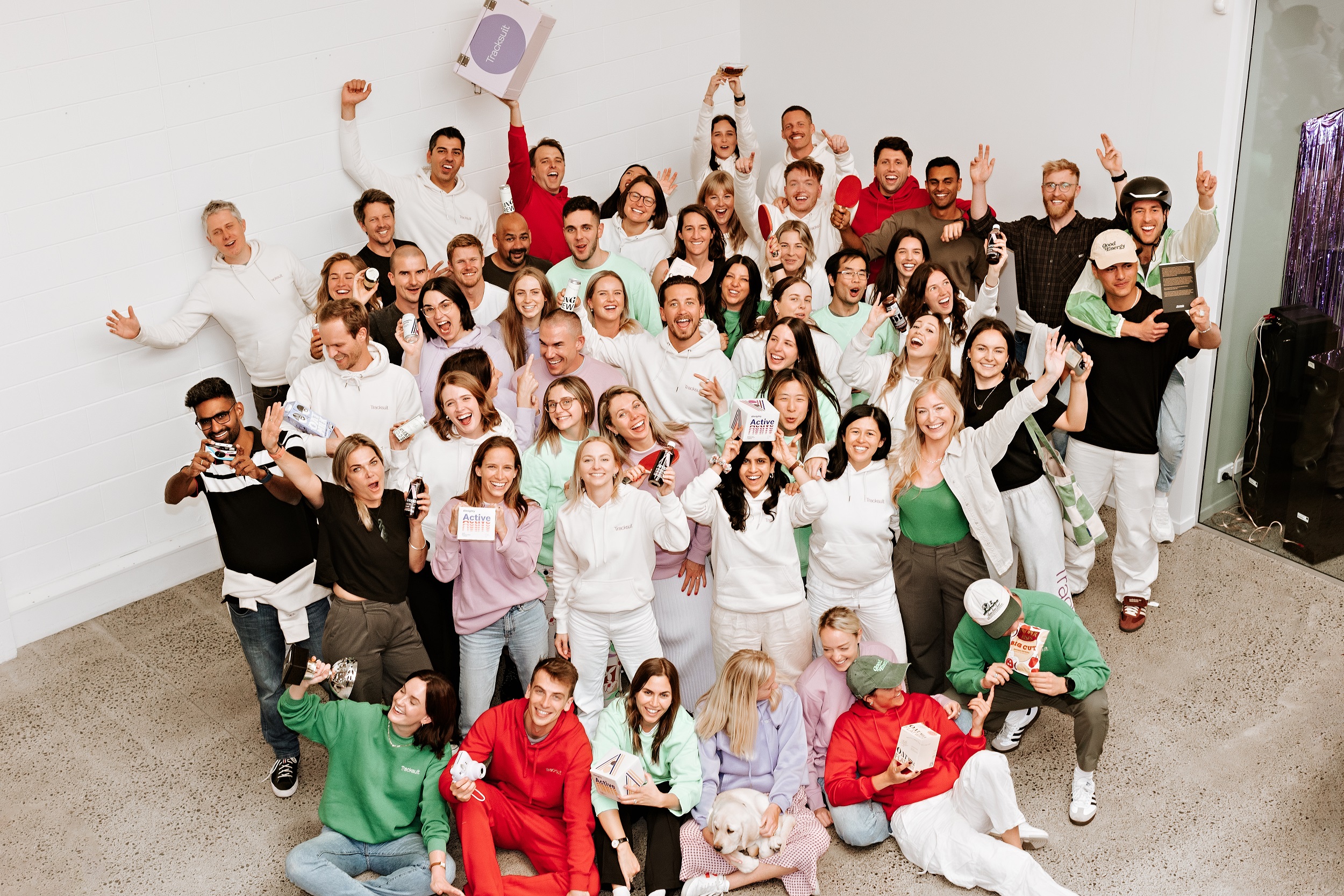 Tracksuit staff in December 2023.