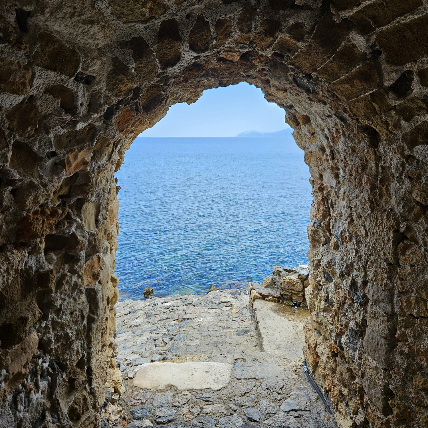 A Monemvasia arch to the sea. Photo / Dianne Ludwig