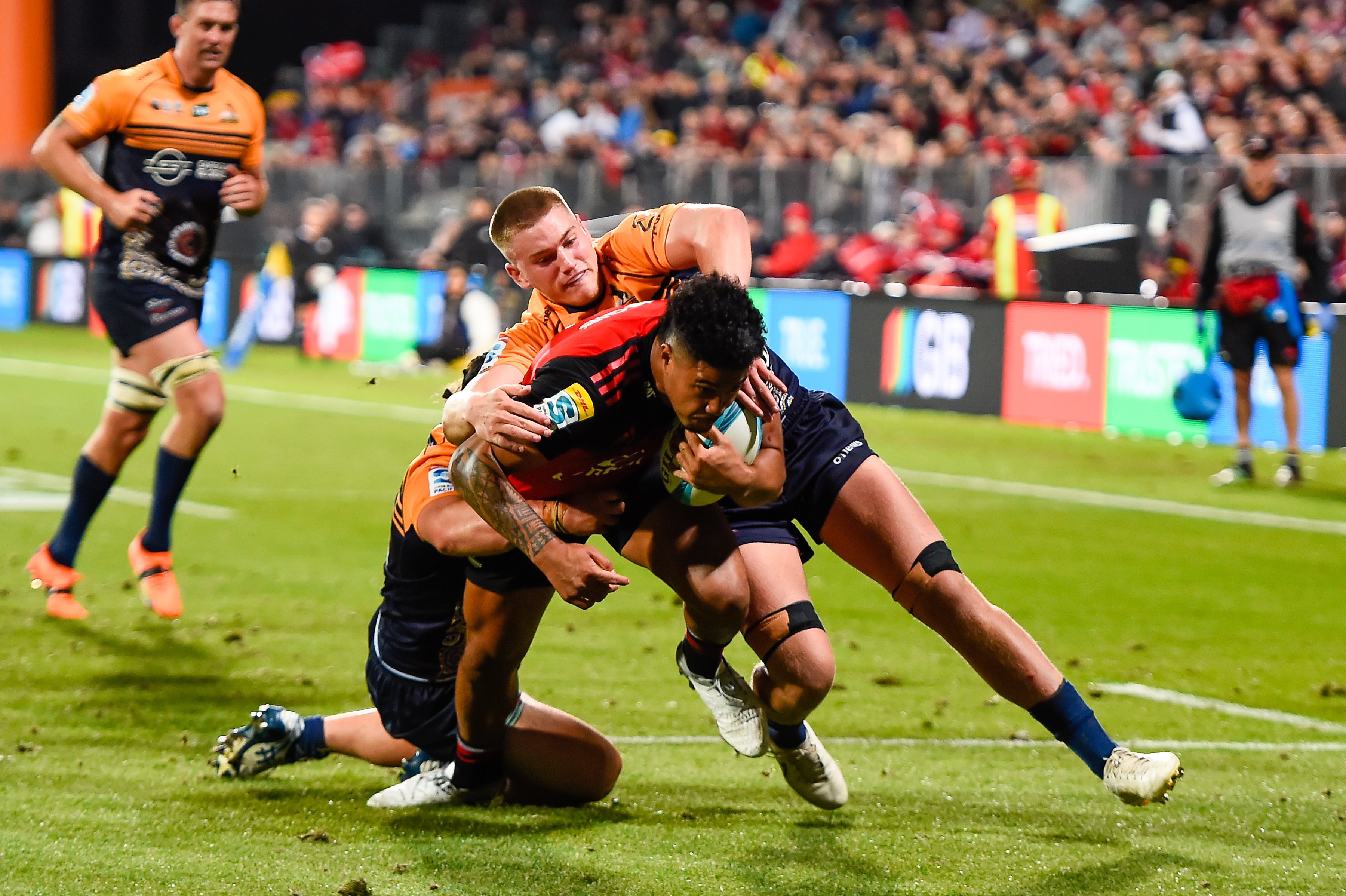 The Brumbies left several of their stars at home rather than face the Crusaders in Christchurch. Photo / Photosport
