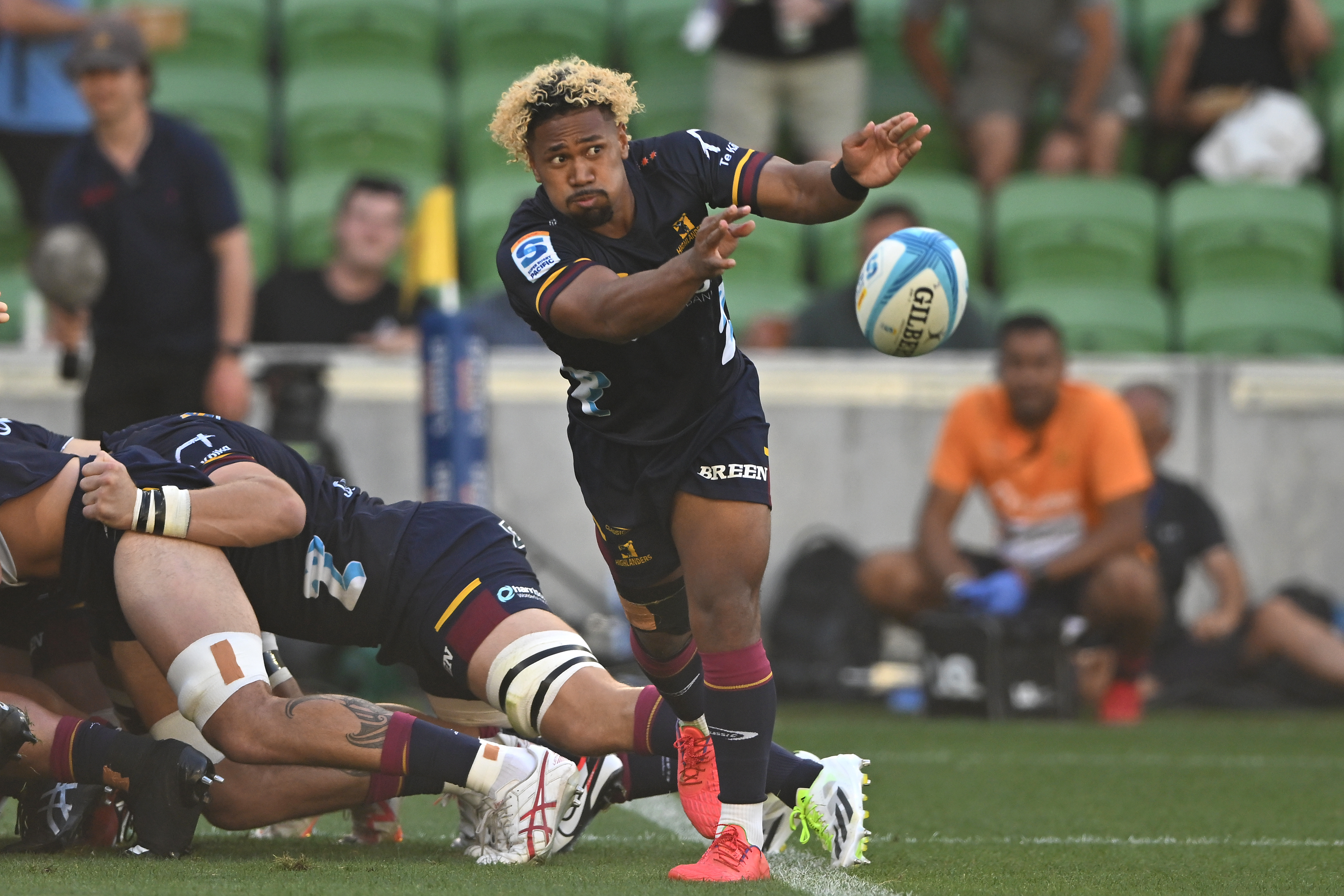 Folau Fakatava has played well in a starting role for the Highlanders. Photo / Photosport