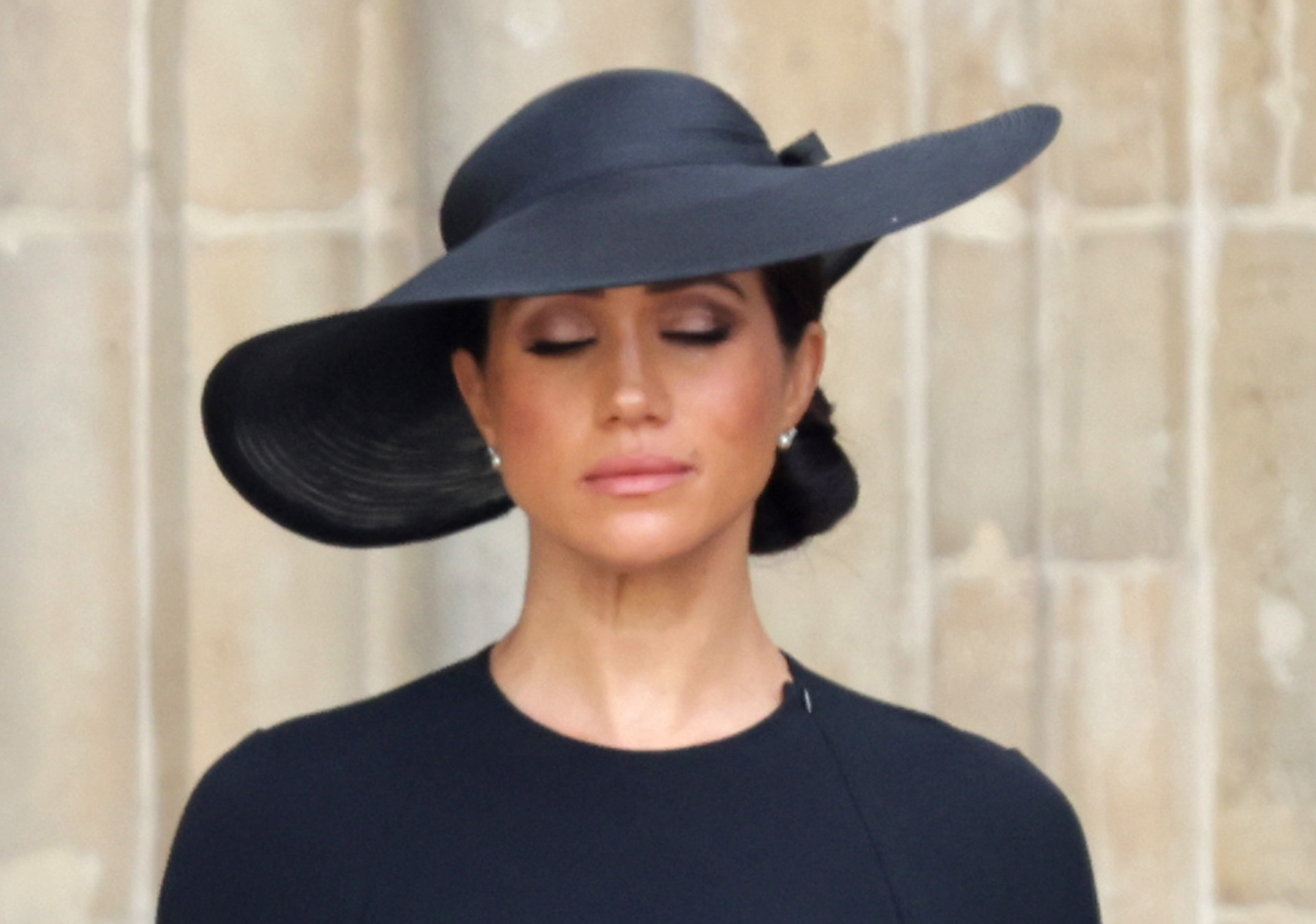 Meghan, Duchess of Sussex is seen during The State Funeral Of Queen Elizabeth II at Westminster Abbey. Photo / Getty Images