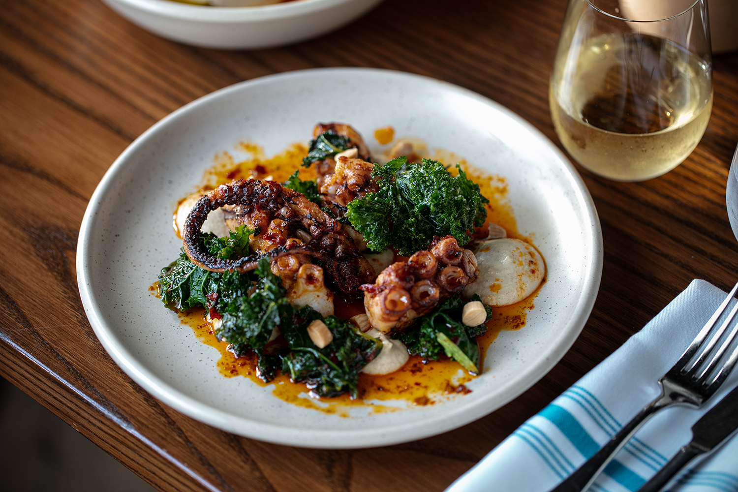 The octopus at Andiamo. Photo / Babiche Martens