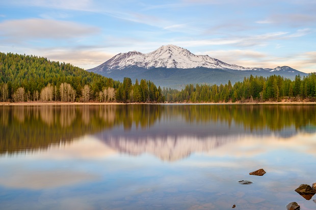 Mt.Shasta and Lake Siskiyou. Photo / Getty Images
