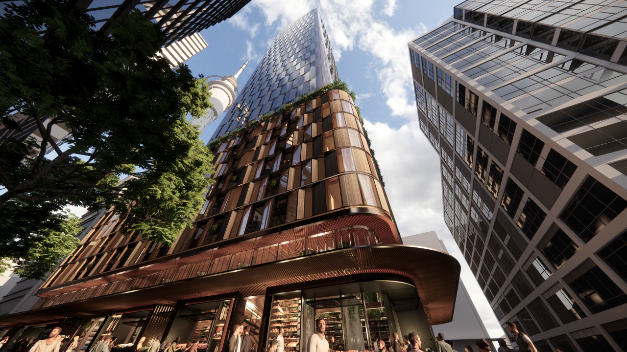 How Federal Apartments were planned to look when ICD won consent. Photo / supplied