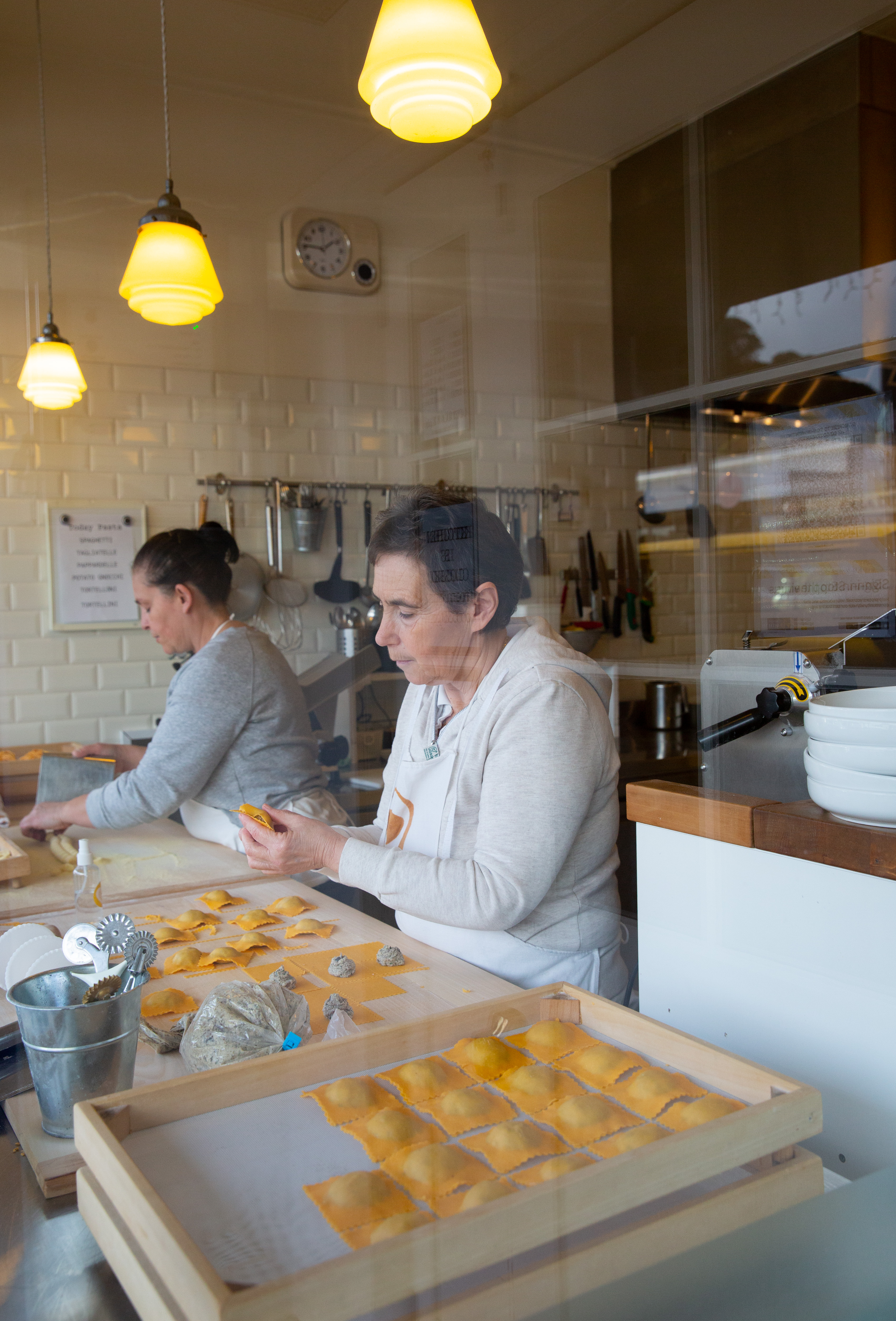 Making fresh pasta by hand at Pasta & Cuore in Mt Eden. Photo / Sylvie Whinray