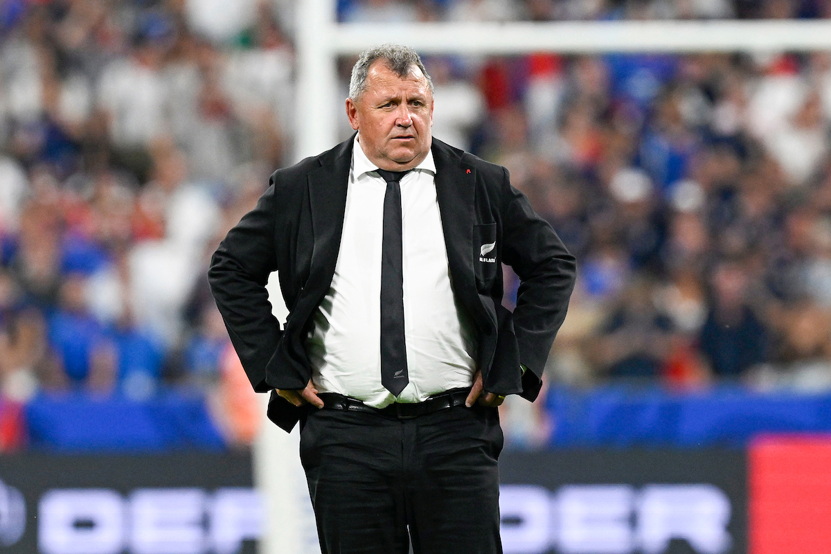 Ian Foster after the All Blacks' loss to France. Photo / www.photosport.nz