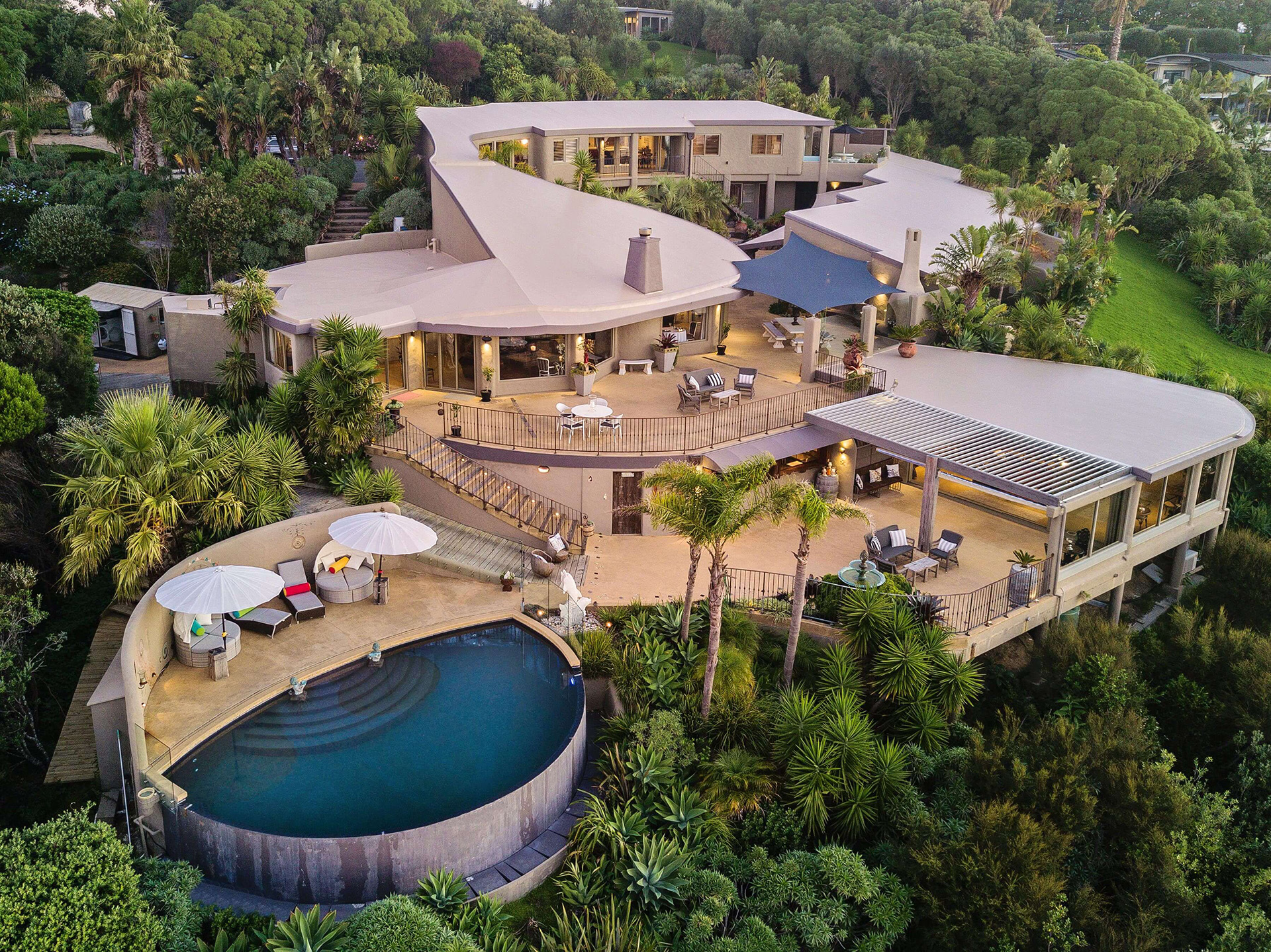 An aerial view of Delamore Lodge. Photo / Supplied