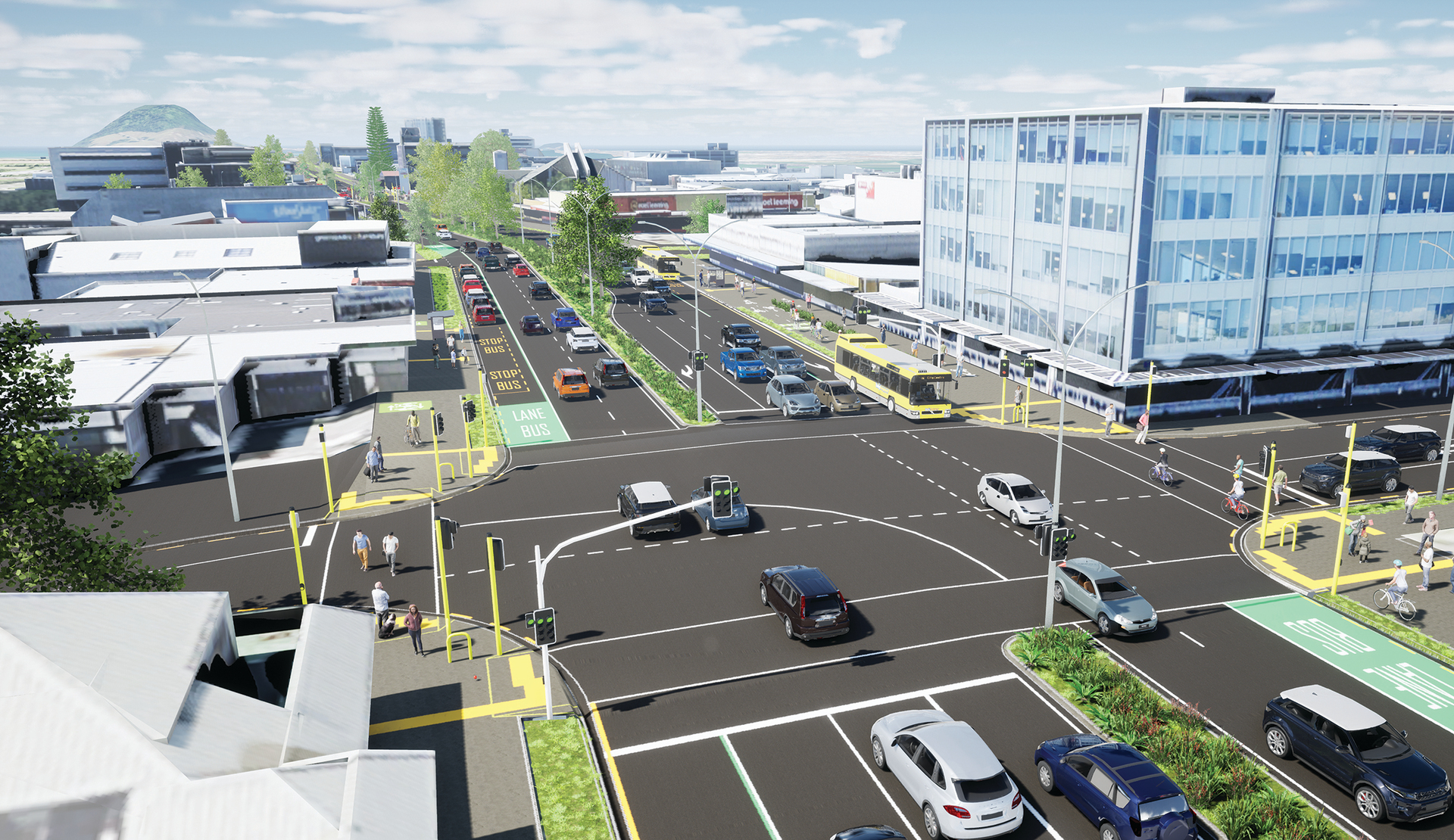 A $45 million project aims to make Cameron Rd safer, more attractive, and provide more ways for people to travel. Image / Supplied
