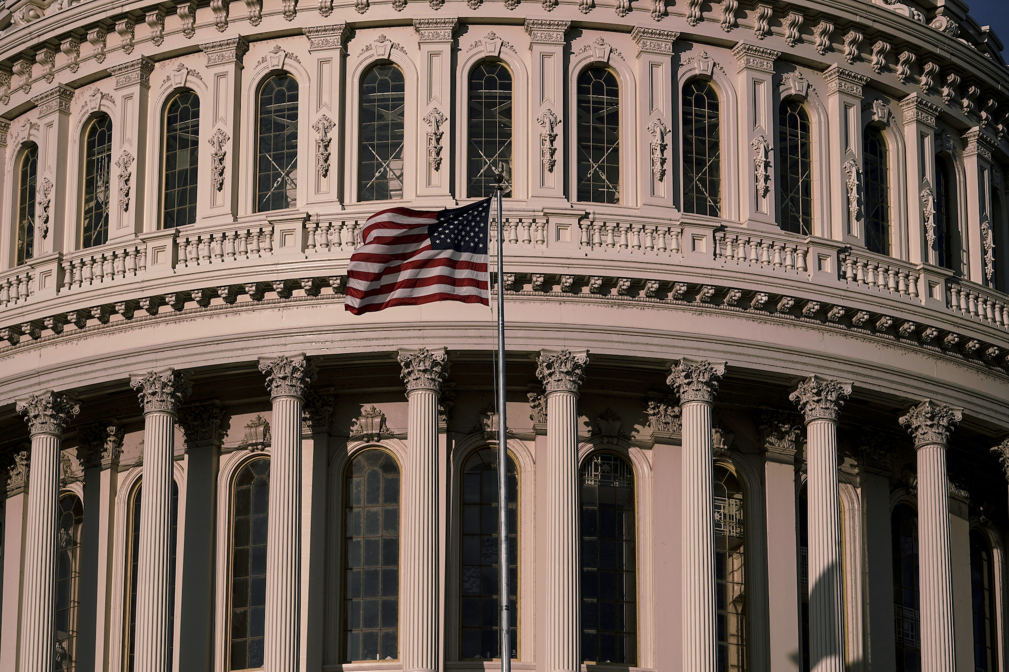 The Capitol is seen on Election Day in Washington. Photo / AP