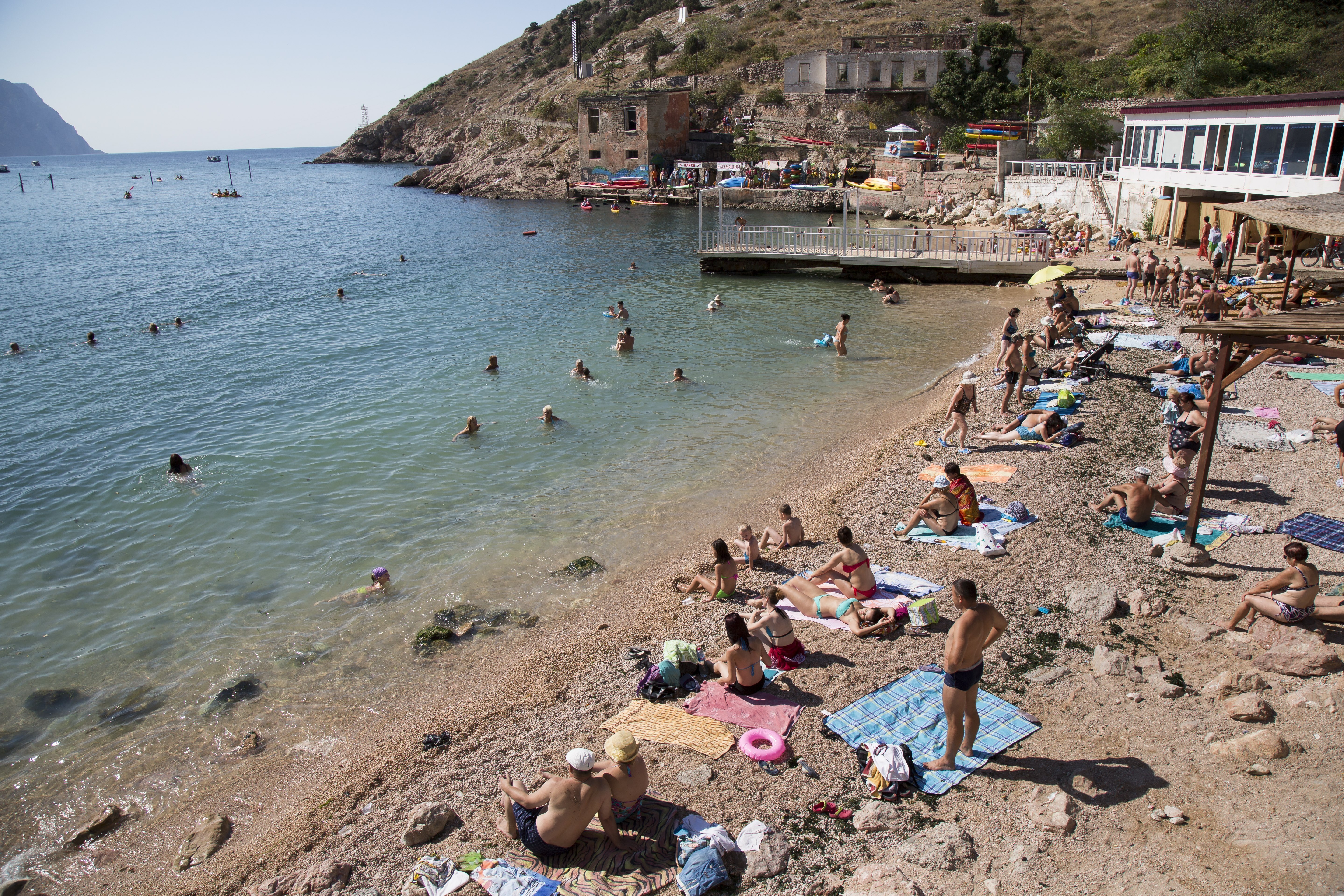 The Crimean Peninsula's balmy beaches have been vacation spots for Russian tsars and have hosted history-shaking meetings of world leaders. Photo / AP