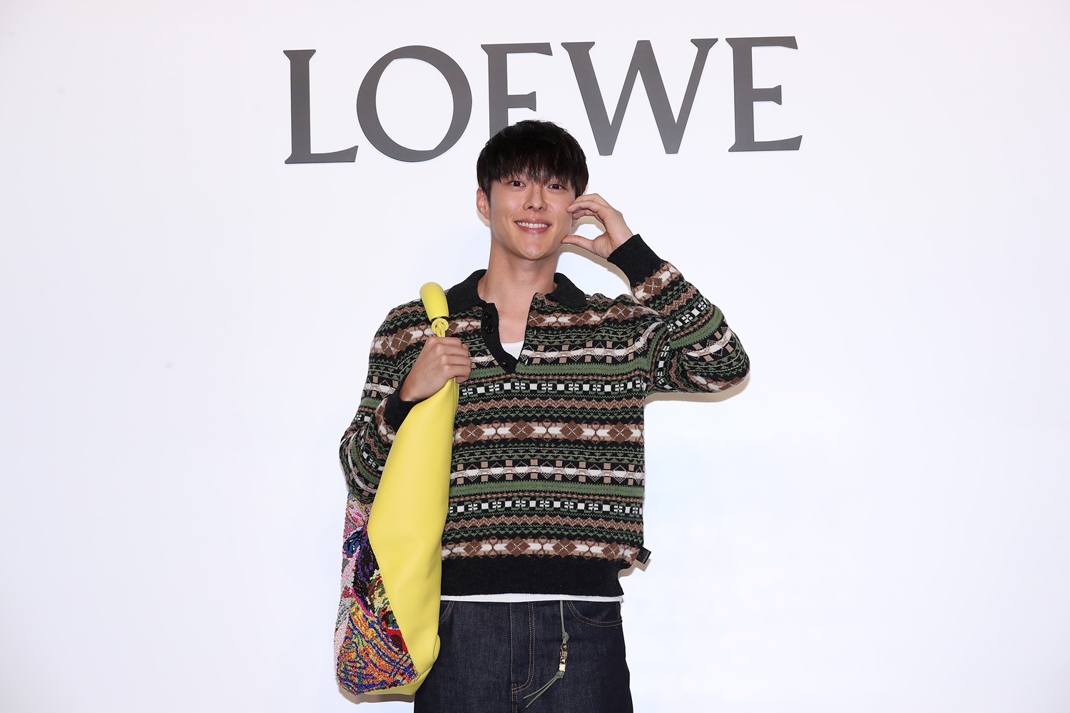 Last month, South Korean actor and model Jang Ki-Yong was seen at a Loewe event wearing a Fair Isle knit polo from the brand. Photo / Getty Images