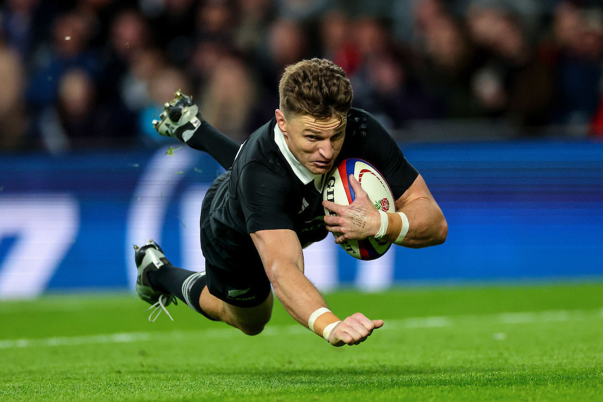 Beauden Barrett in action against England. Photo / Photosport