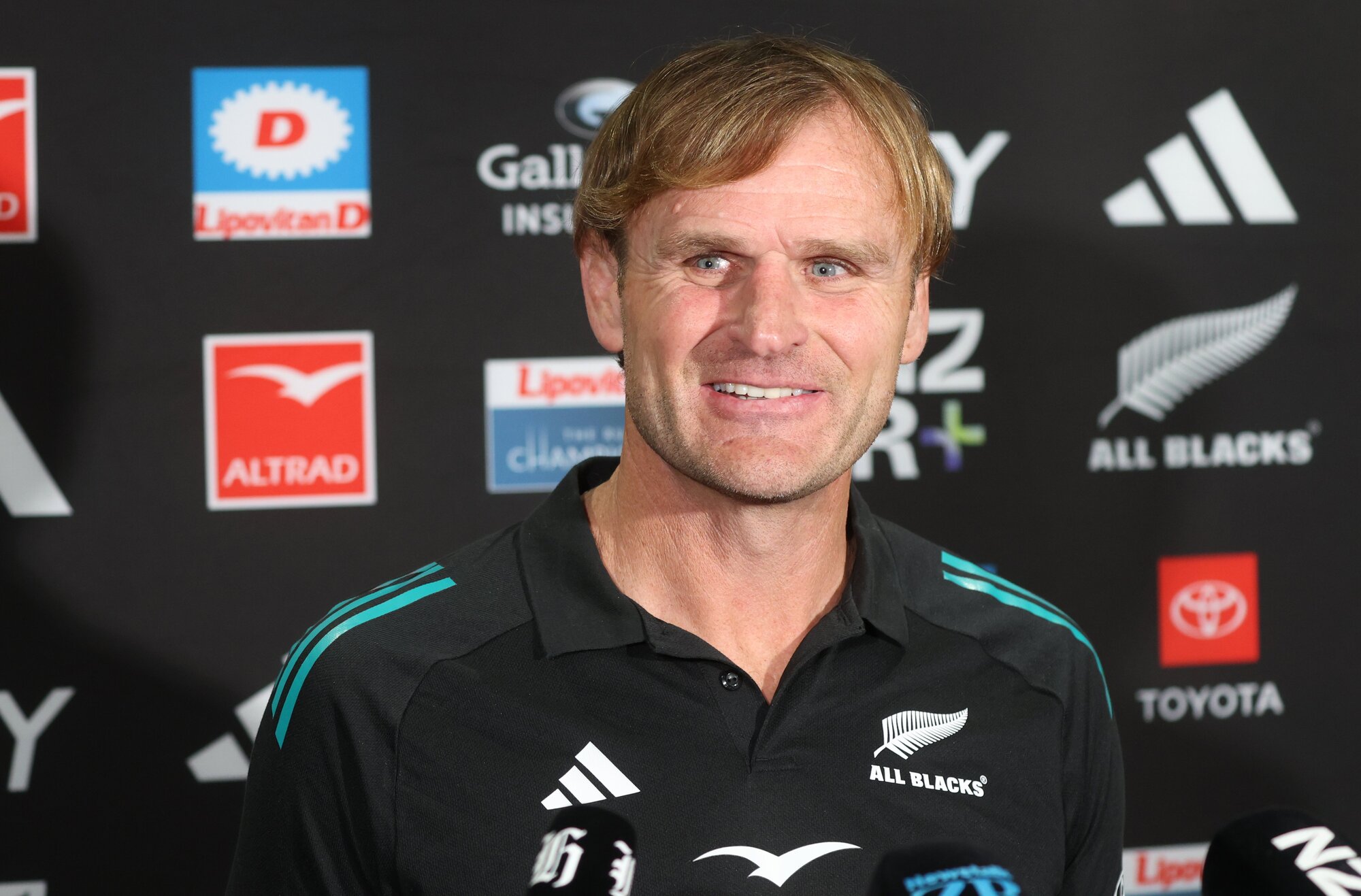 All Blacks head coach Scott Robertson has to make changes following injuries in the first test. Photo / Mark Mitchell