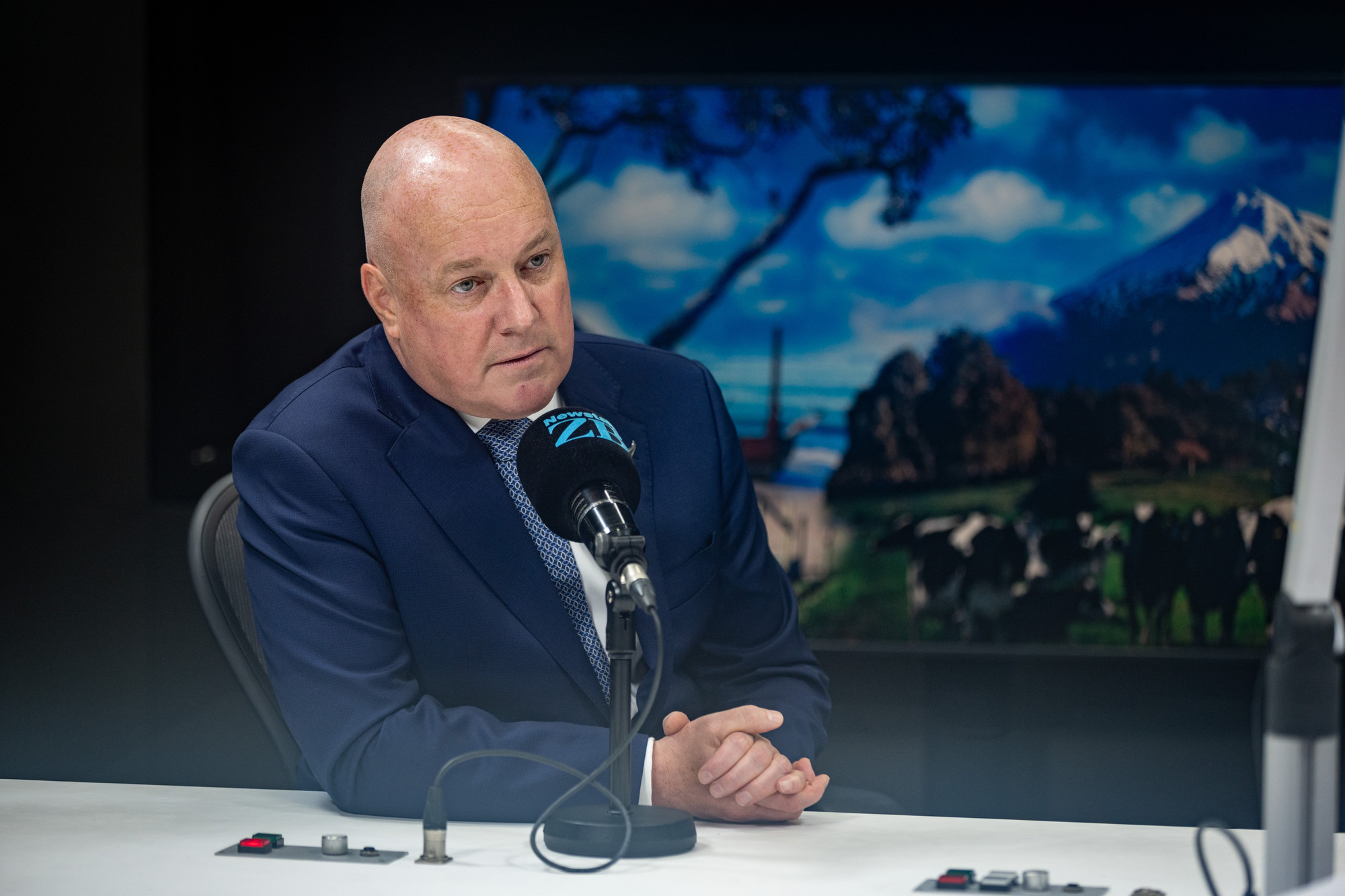 Prime Minister Christopher Luxon said New Zealand was preparing for the worst-case scenario in fuel stocks and supply. Photo / Michael Craig
