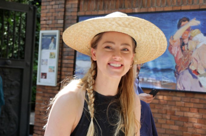 Amber Heard in her new home city of Madrid, Spain. Photo / Getty Images