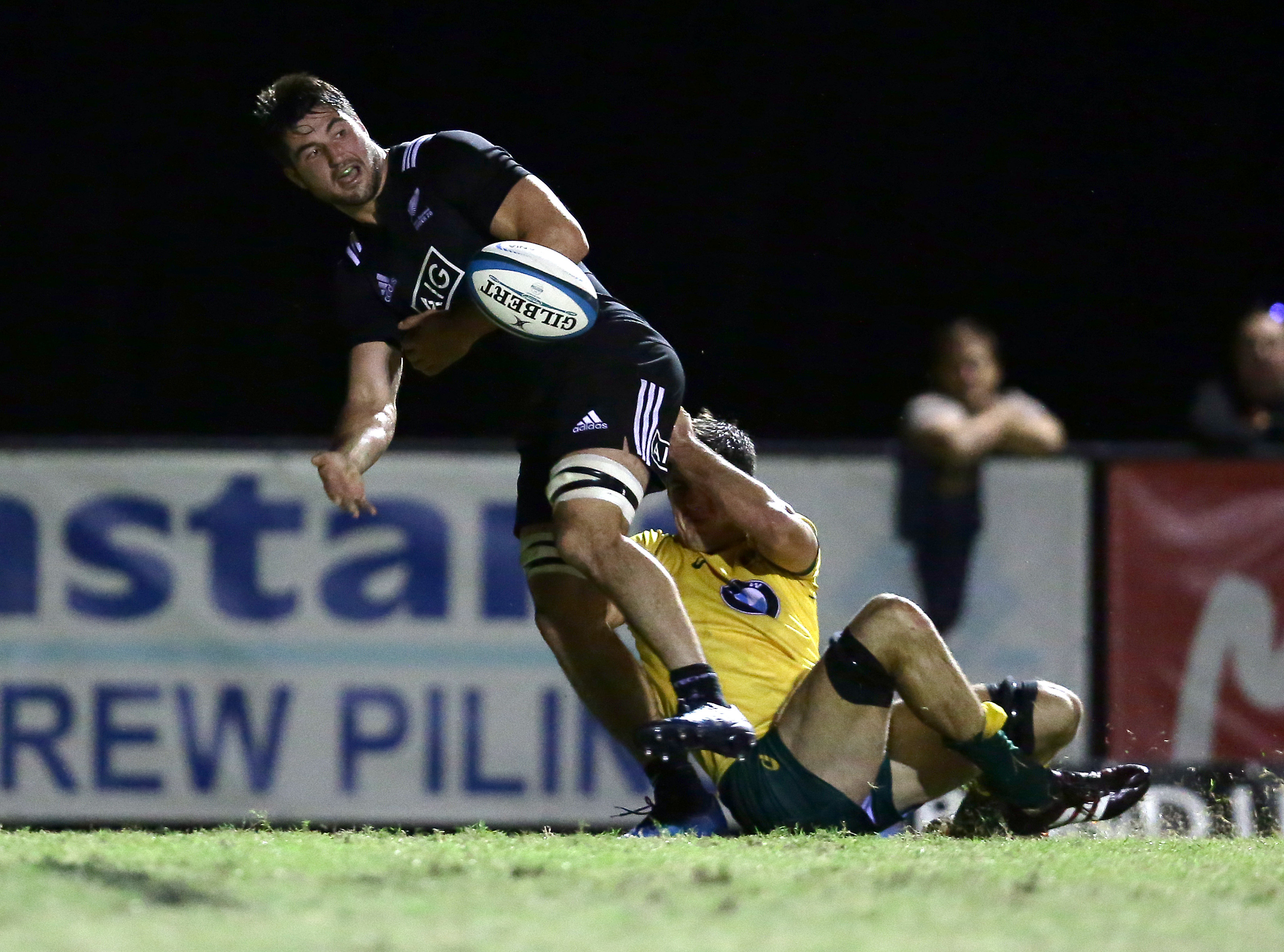 Luke Jacobson during the Oceania U20 rugby championship match between New Zealand and Australia in 2017. Photo / Tertius Pickard, Photosport