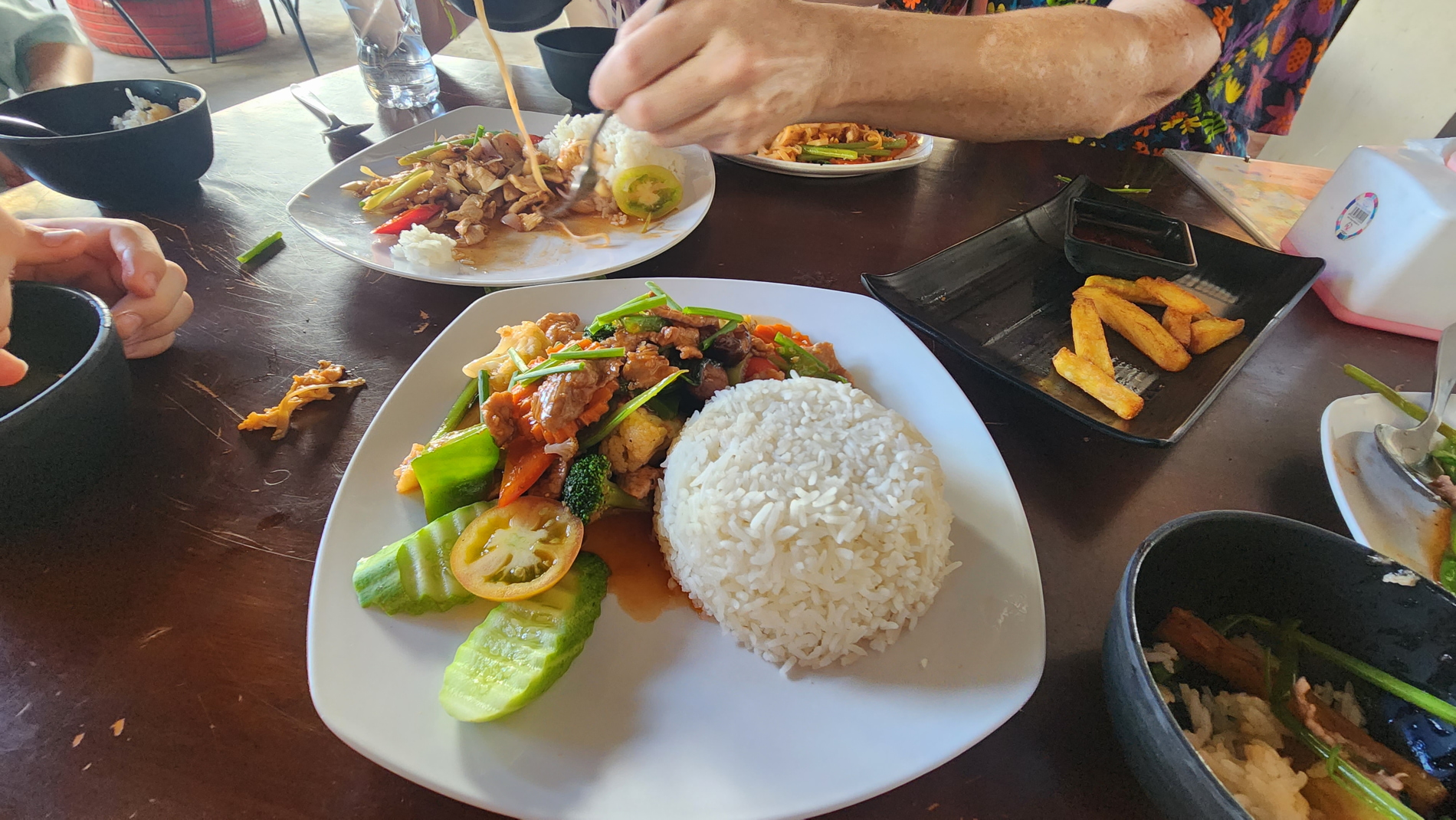 A plate of savoury lunch. Photo / Chris Stead